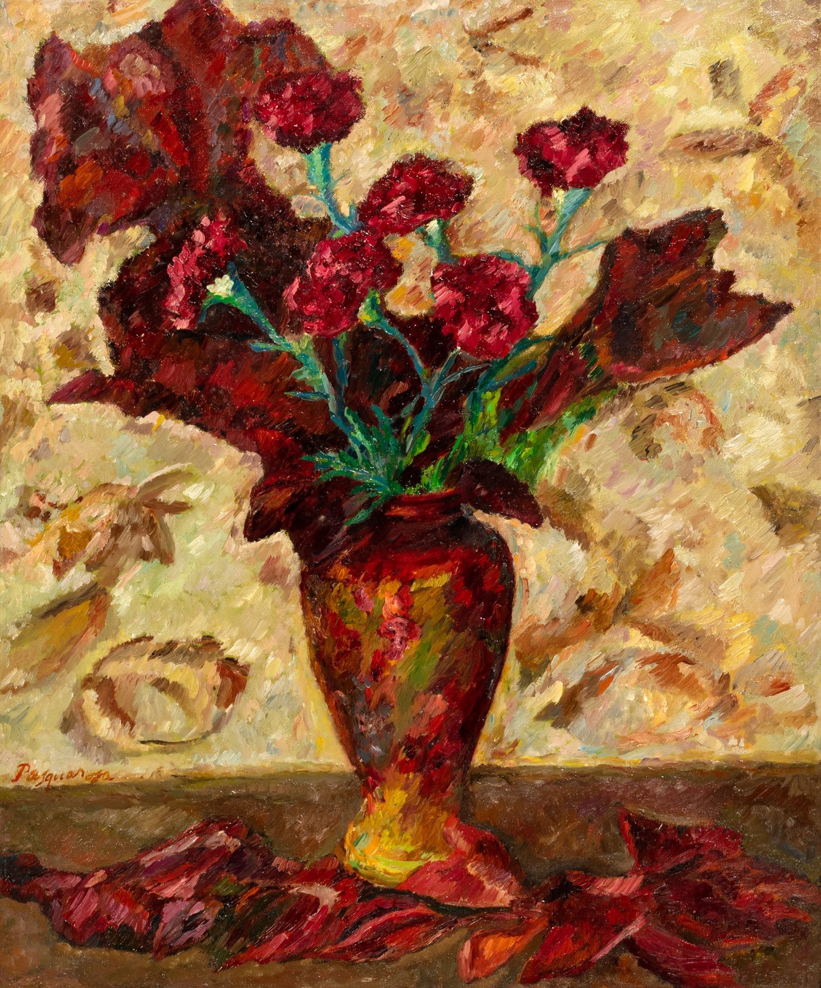 Pasquarosa Flowers

oil on canvas
65 x 50 cm
Signed lower left: Pasquarosa 
This&hellip;