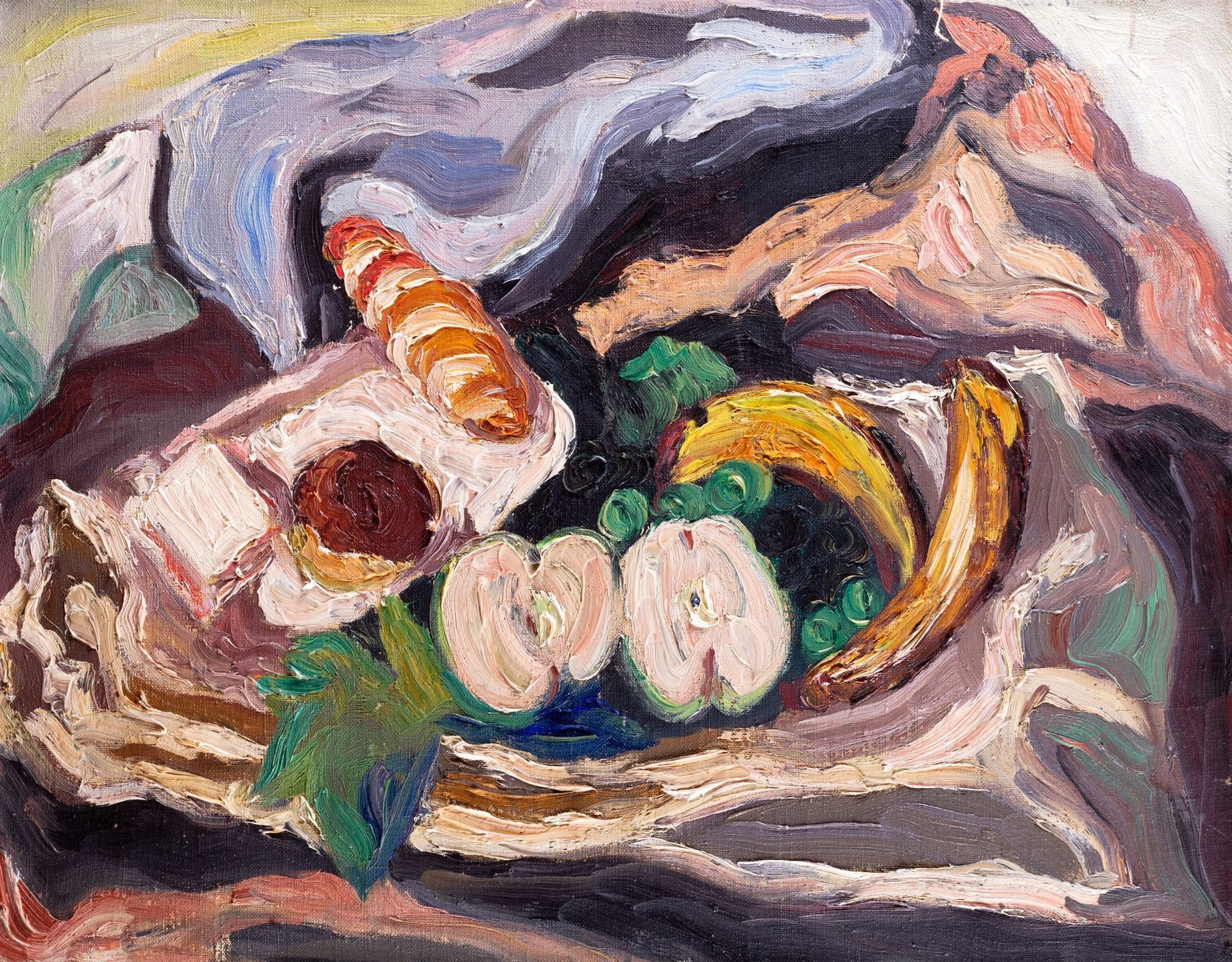 CARLO LEVI Nature morte avec fruits et bonbons, 1933

huile sur toile
50 x 65 cm&hellip;