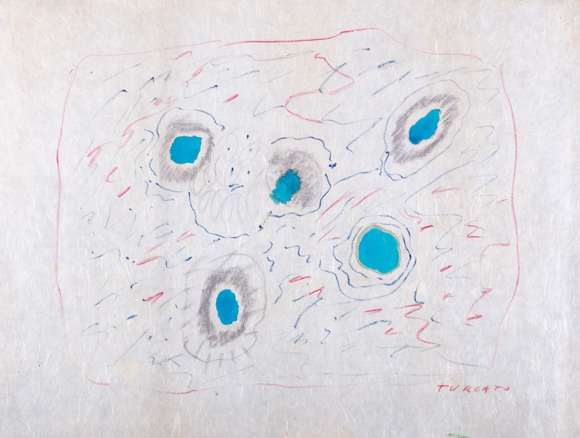 GIULIO TURCATO Biologique, 1969

tempera et pastels sur papier chiné
57,5 x 75,5&hellip;