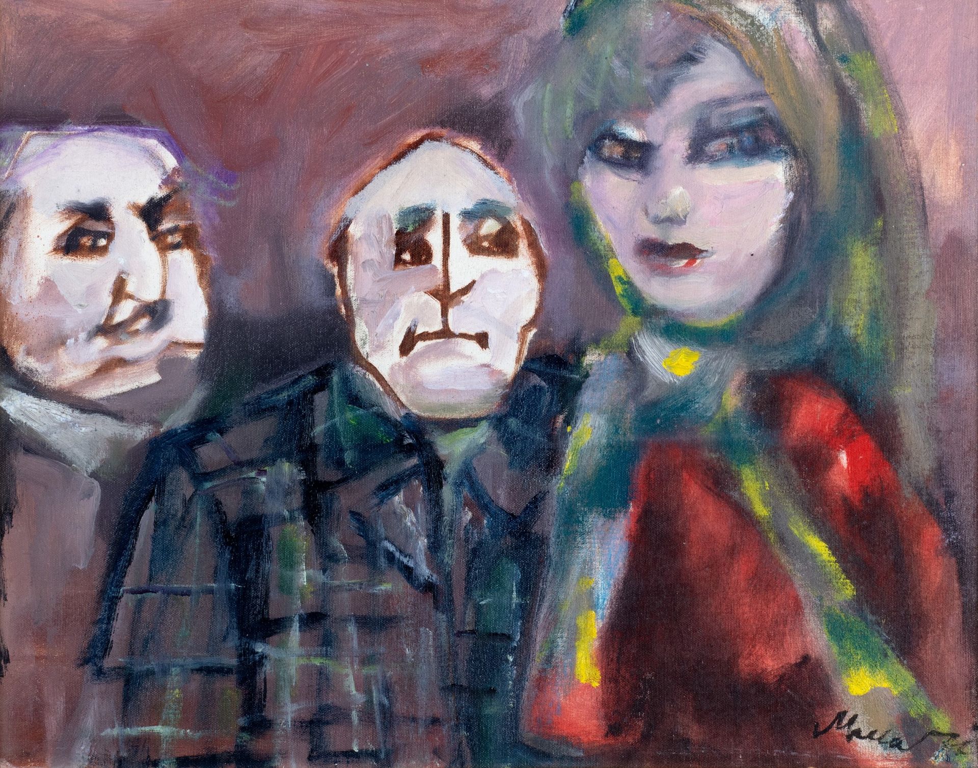 MINO MACCARI Drei Figuren, 70er Jahre

Öl auf Leinwand
50 x 40 cm
Signiert unten&hellip;