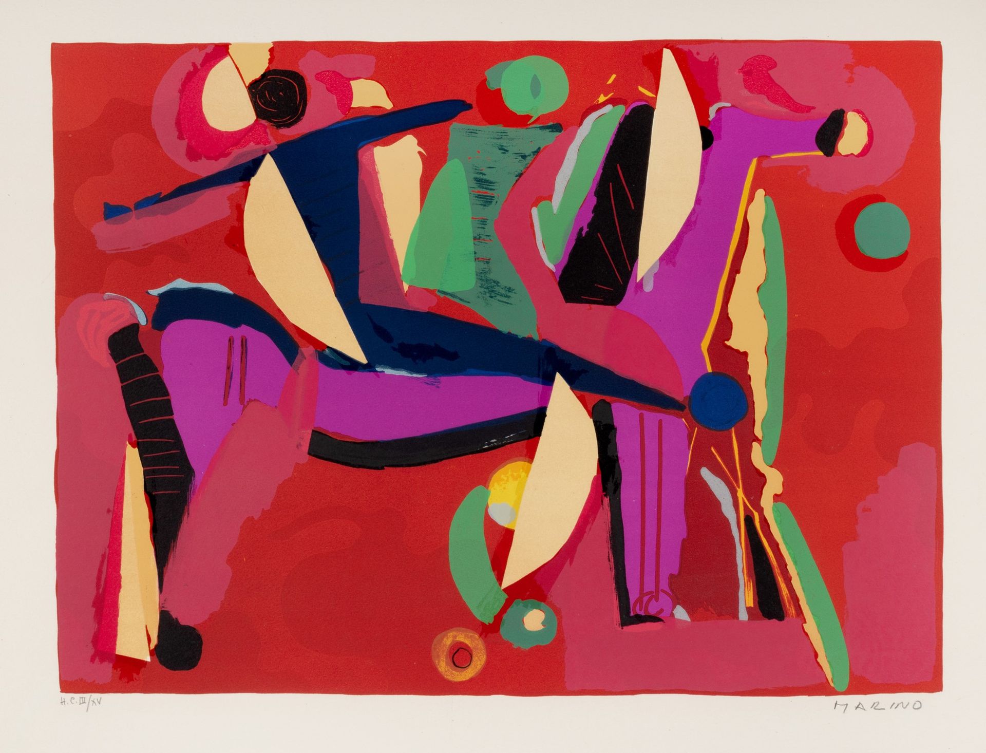Marino MARINI De la couleur à la forme , 1969 portfolio complet de 10 lithograph&hellip;