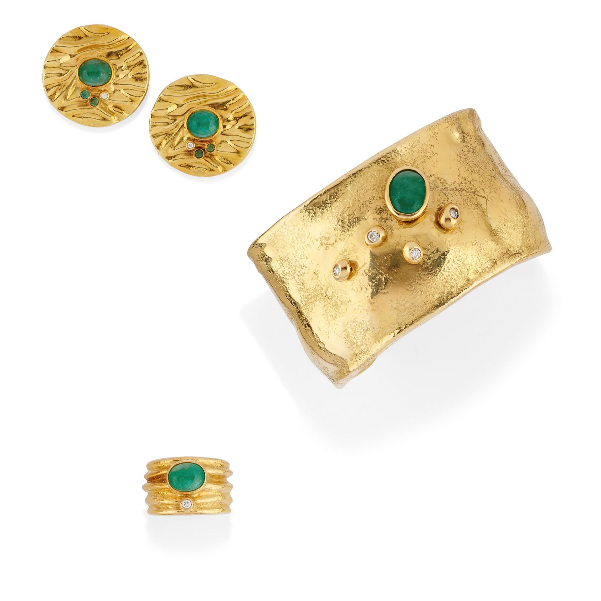MISANI A 18k yellow gold, emerald and diamond demi parure, Misani


 

Oval and &hellip;