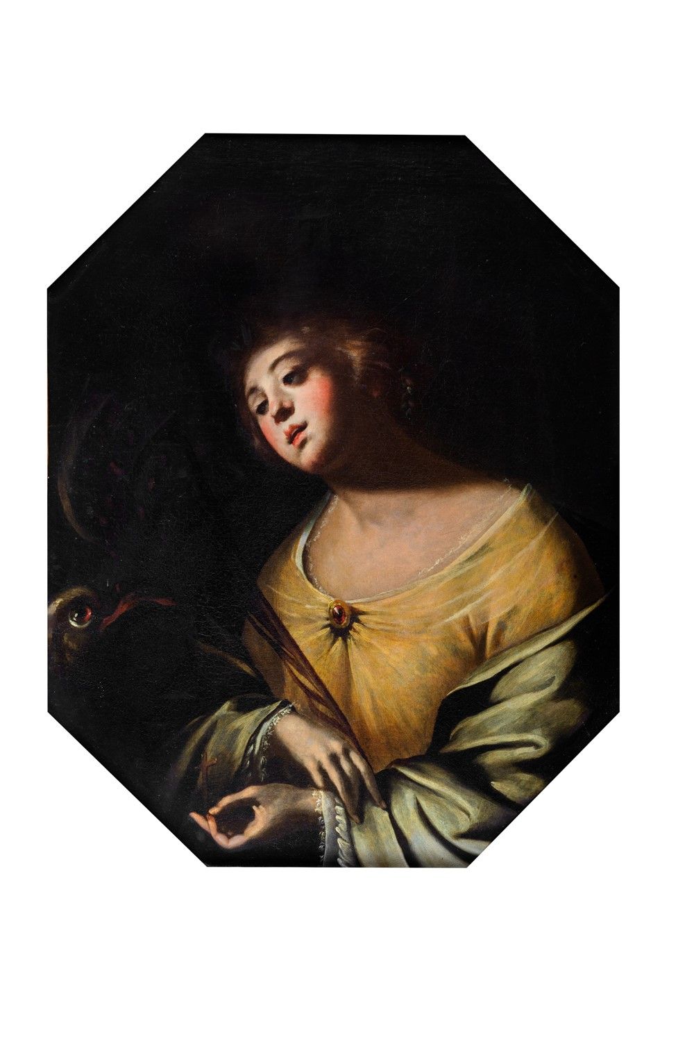Scuola napoletana, secolo XVII Sainte Marguerite d'Antioche

huile sur toile, en&hellip;