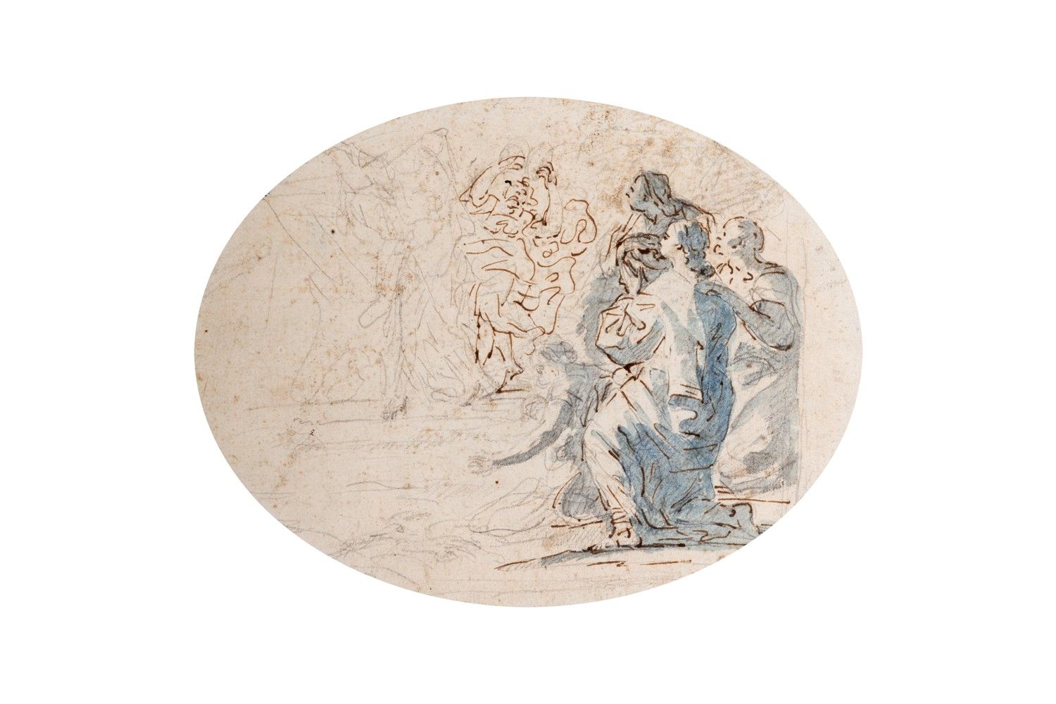 Scuola di Carlo Maratti (Camerano 1625 - Roma 1713) Lot de deux dessins :


 

a&hellip;