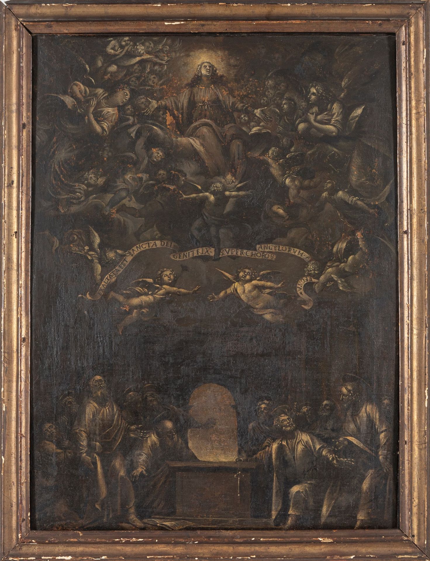 Scuola lombarda, secolo XVII Assomption de la Vierge

huile sur toile, en monoch&hellip;