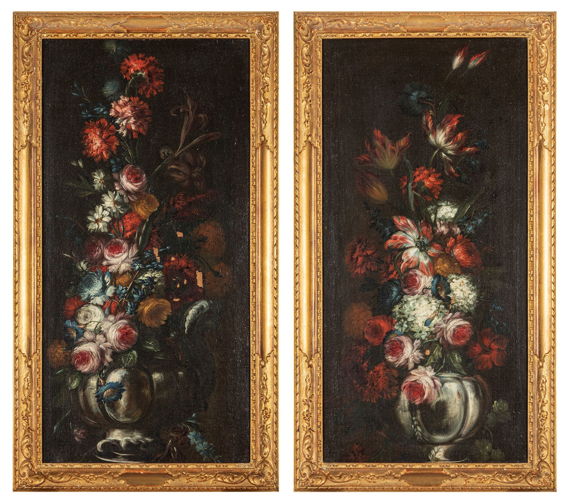 Scuola dell'Italia settentrionale, inizi secolo XVIII Triumphs of Flowers in a V&hellip;