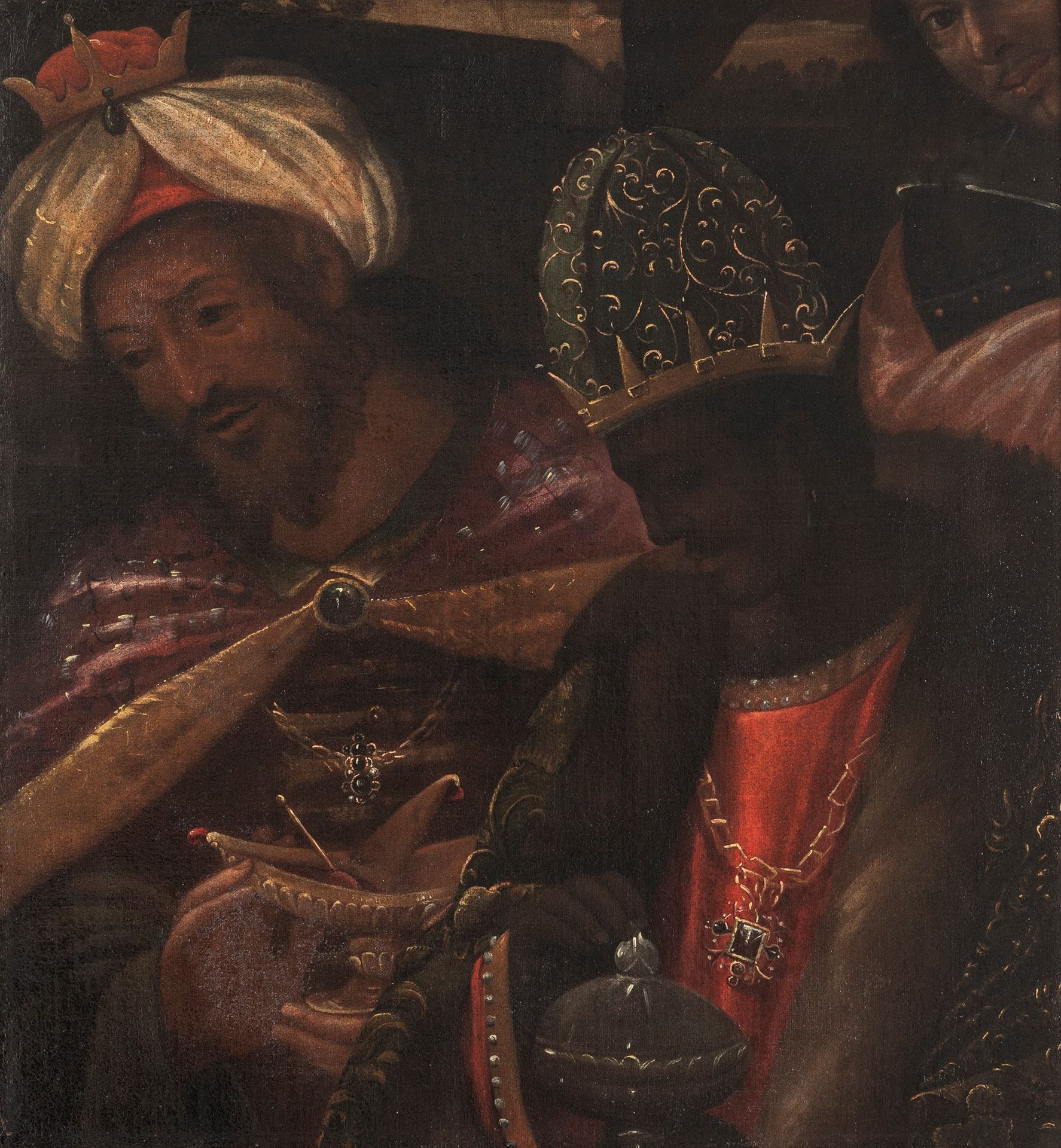 Scuola veneta, secolo XVII Adoración de los Reyes Magos (fragmento)

óleo sobre &hellip;
