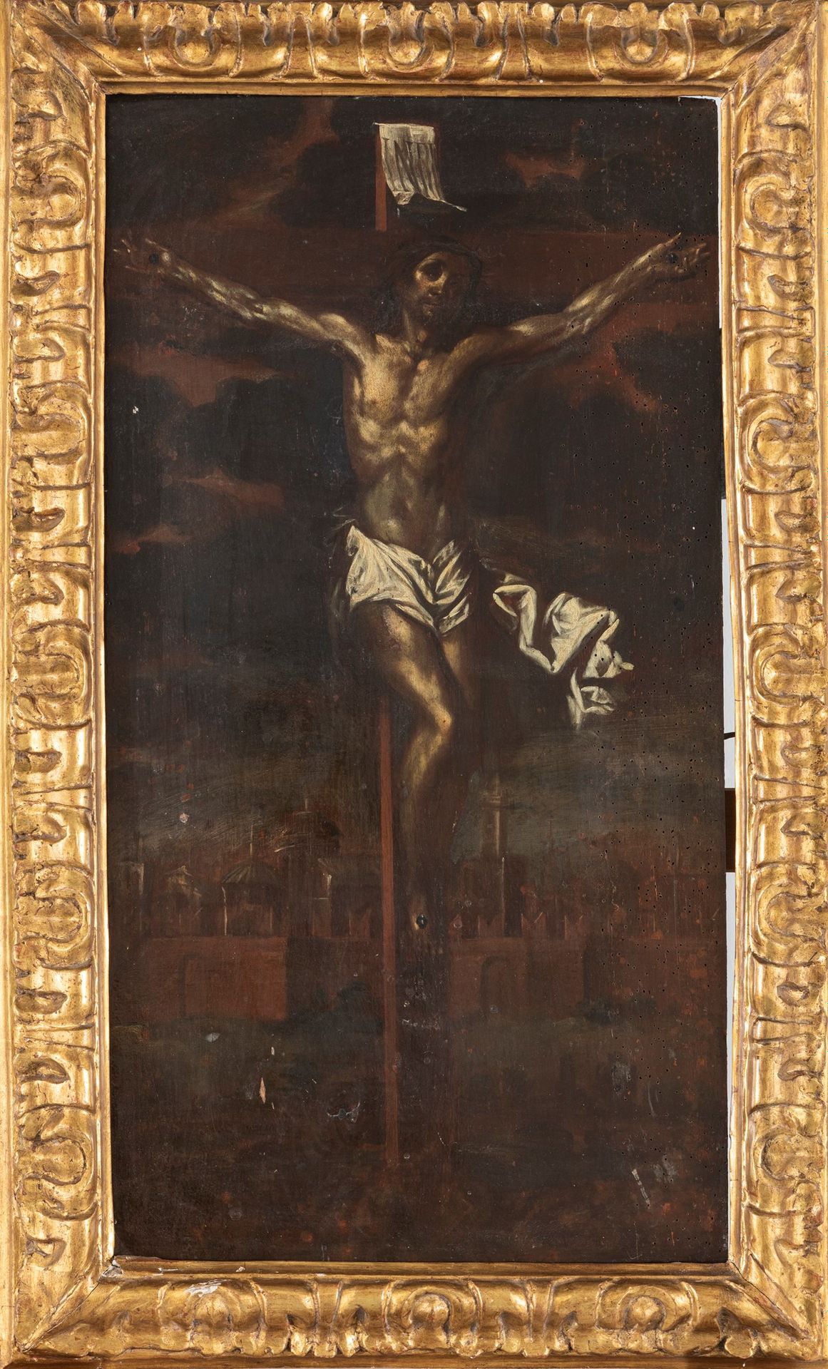 Scuola fiamminga, secolo XVII Crucifixion

oil on panel
70 x 36.5 cm
 

framed 
&hellip;