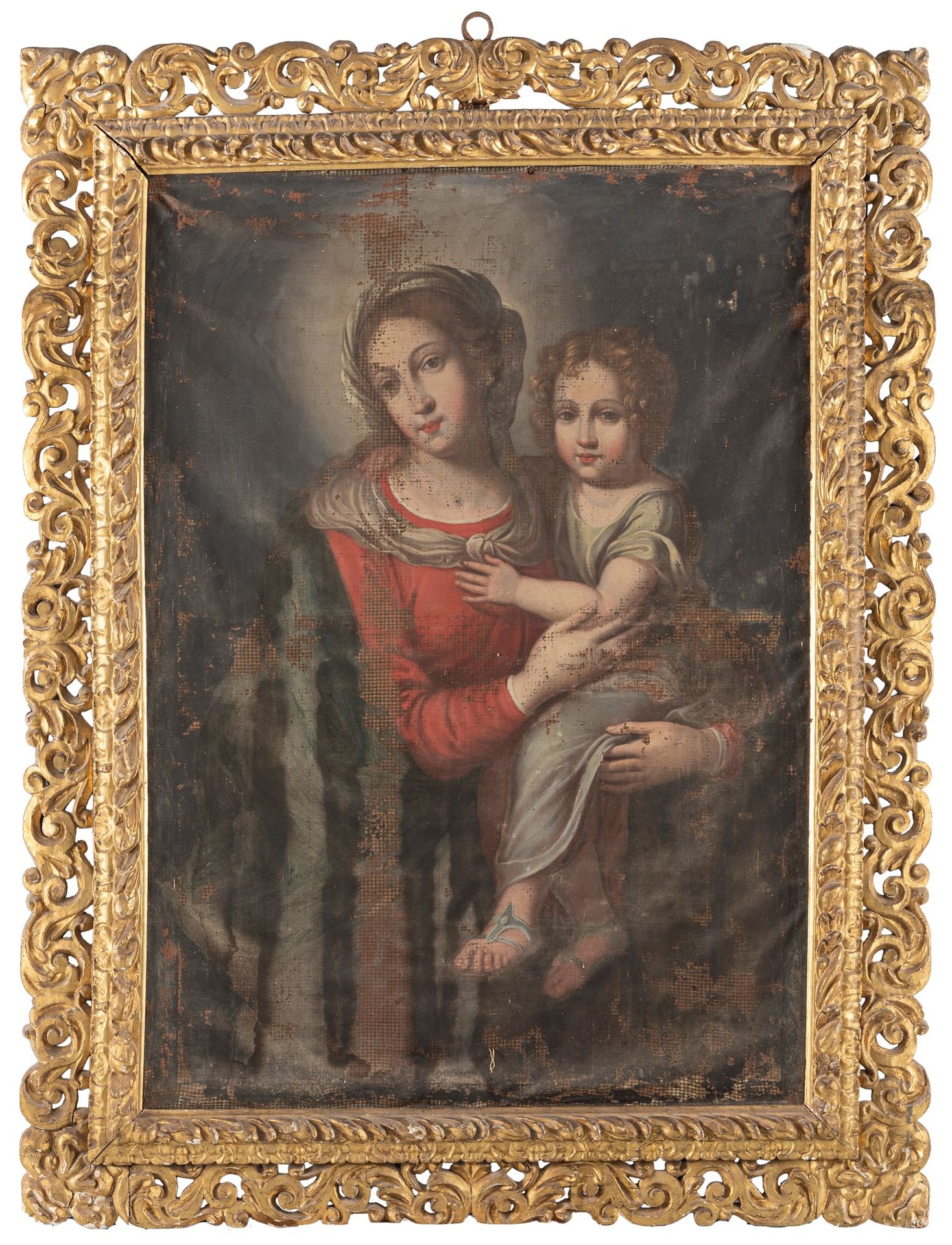 Scuola italiana, secolo XIX Madonna mit Kind

Öl auf unlinierter Leinwand
136 x &hellip;