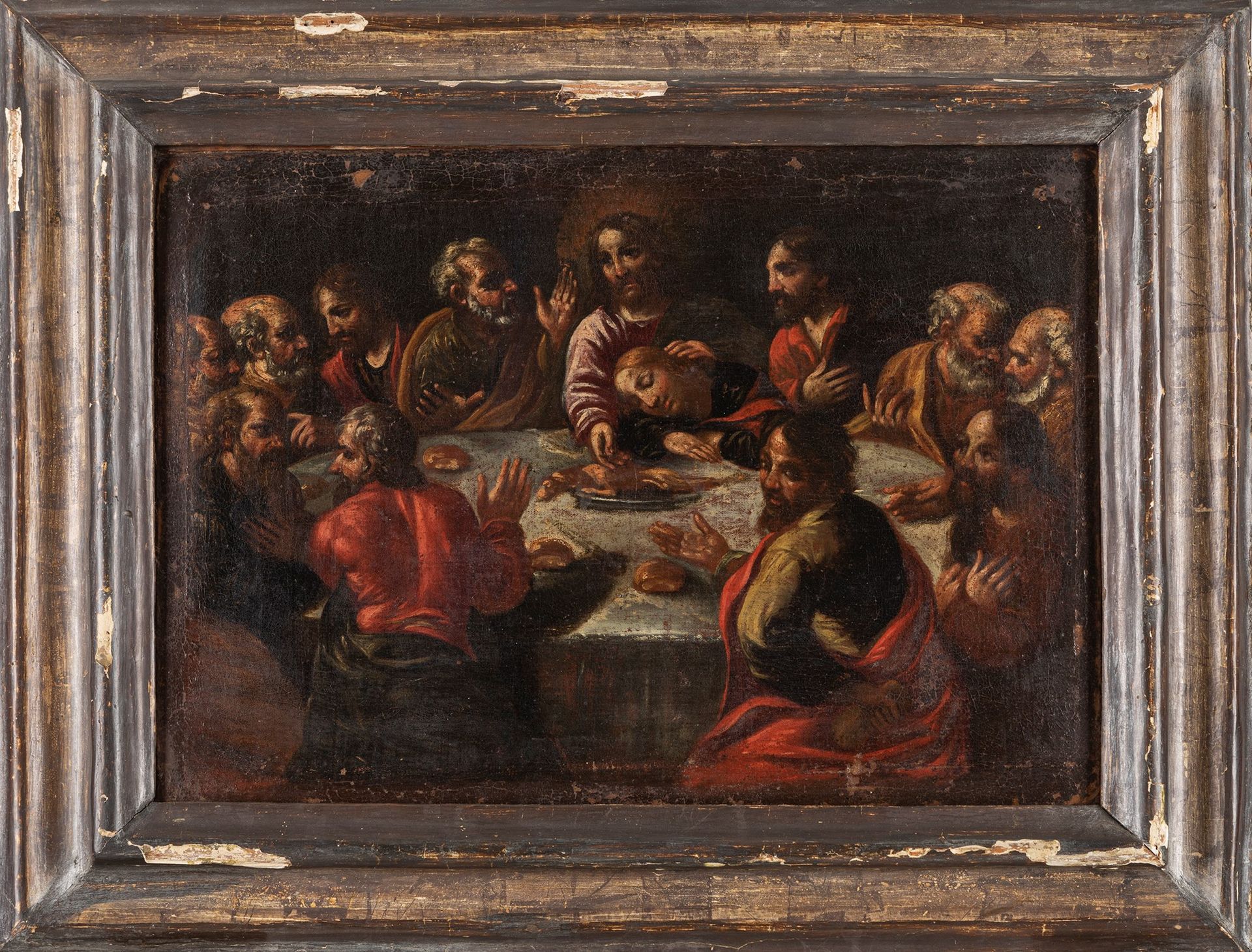 Scuola dell'Italia settentrionale, secolo XVII Letztes Abendmahl

Öl auf Leinwan&hellip;