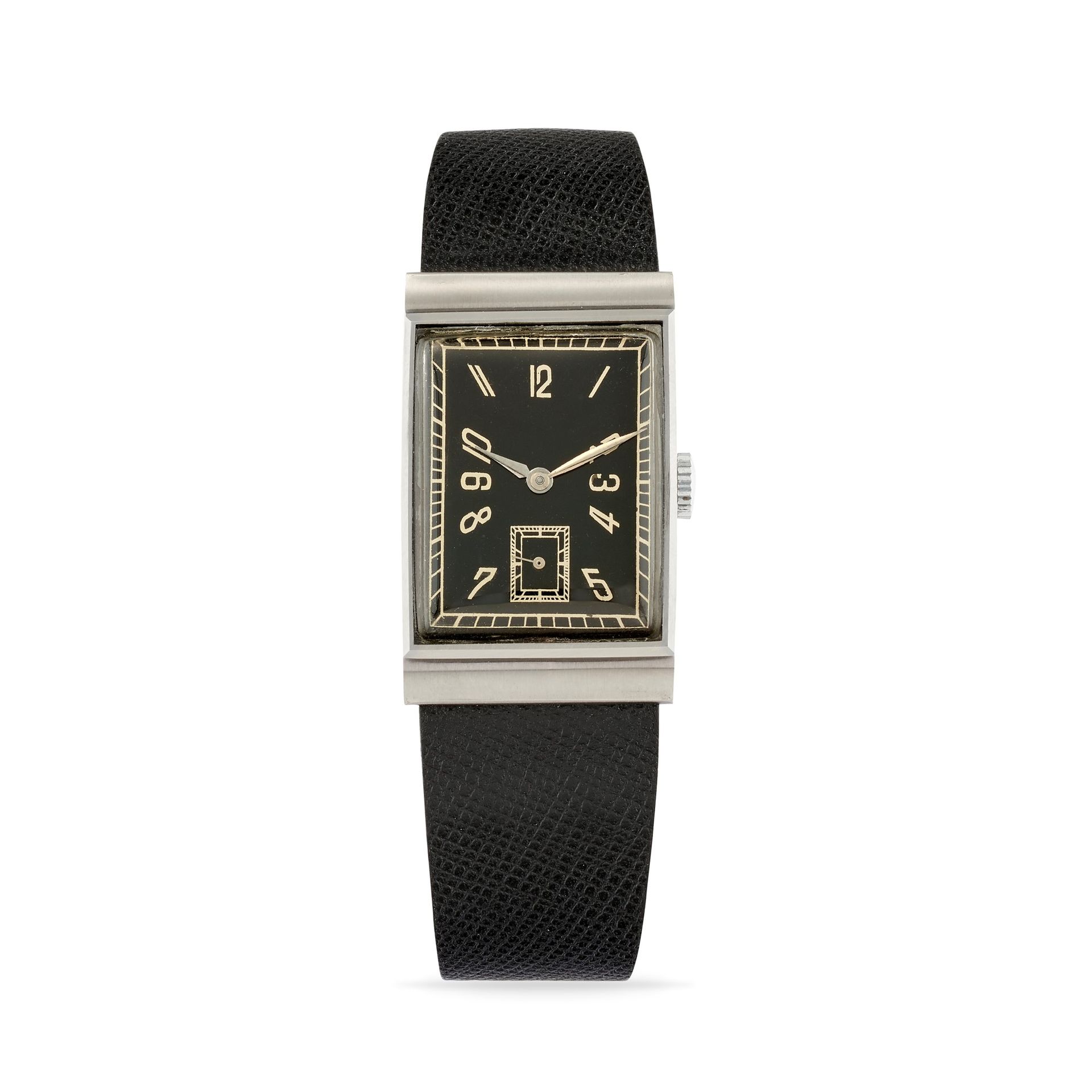 Null Art Deco unbranded time-only, ‘40s 


Stainless steel rectangular case.

Bl&hellip;