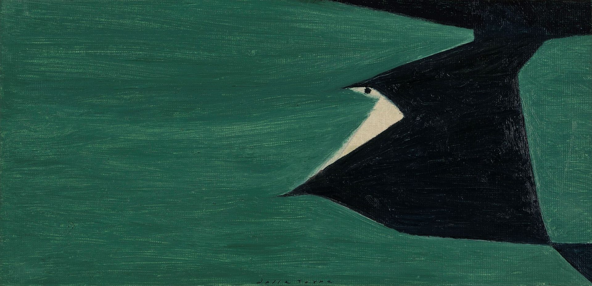 Enrico Della Torre Enrico Della Torre (1931) - 鸟，1982

纸上油画铺在画布上
cm 12 x 24.2
 
&hellip;