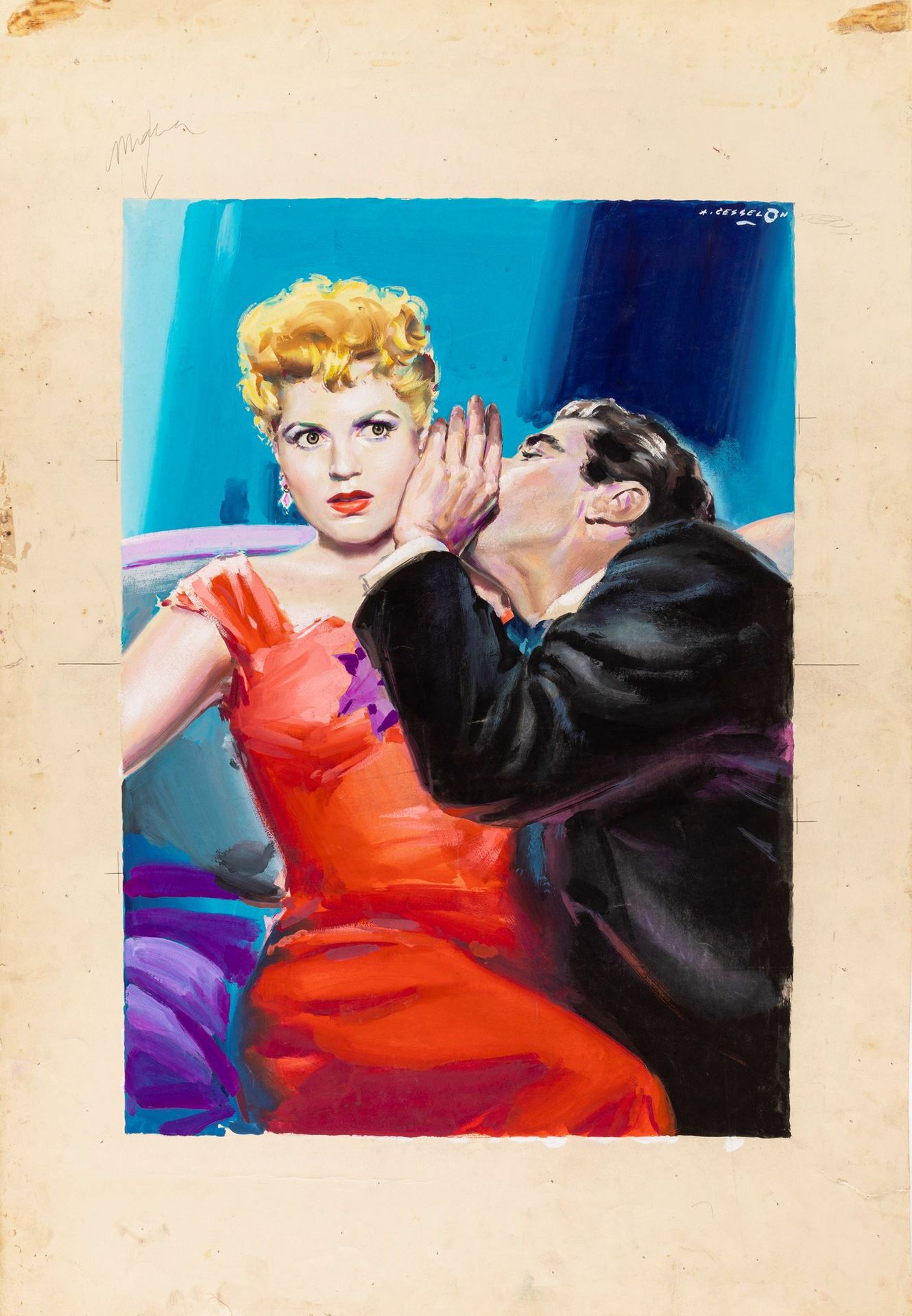 Angelo Cesselon La ragazza del secolo (Debería ocurrirte), 1954

témpera sobre c&hellip;