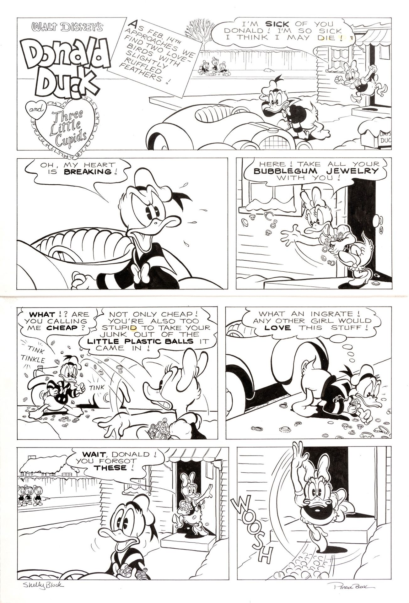 Pat Block Donald Duck and Three Little Cupids, 1996

crayon et encre sur carton &hellip;