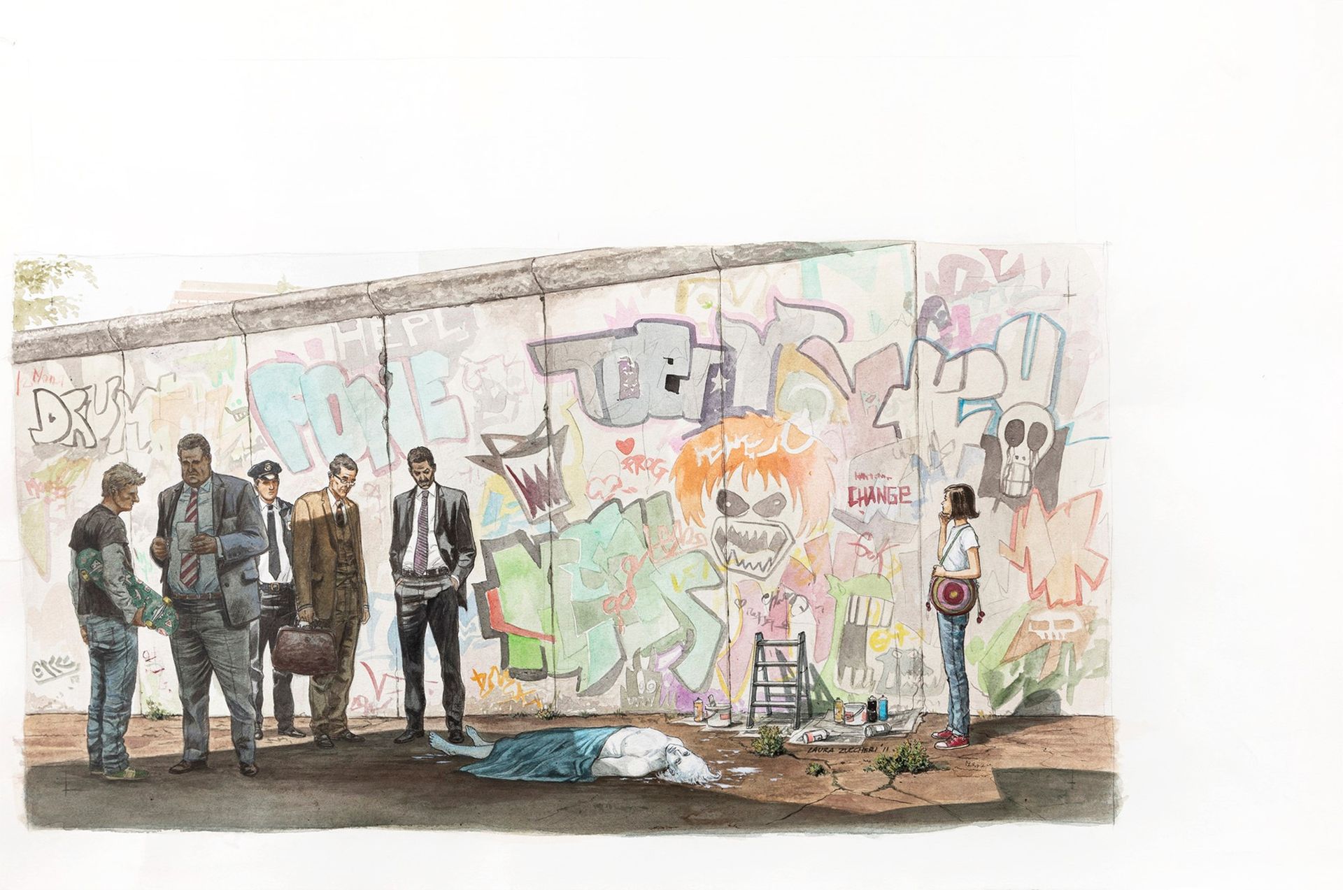 Laura Zuccheri Julia - Il caso dei graffiti scomparsi, 2011

crayon, encre et aq&hellip;