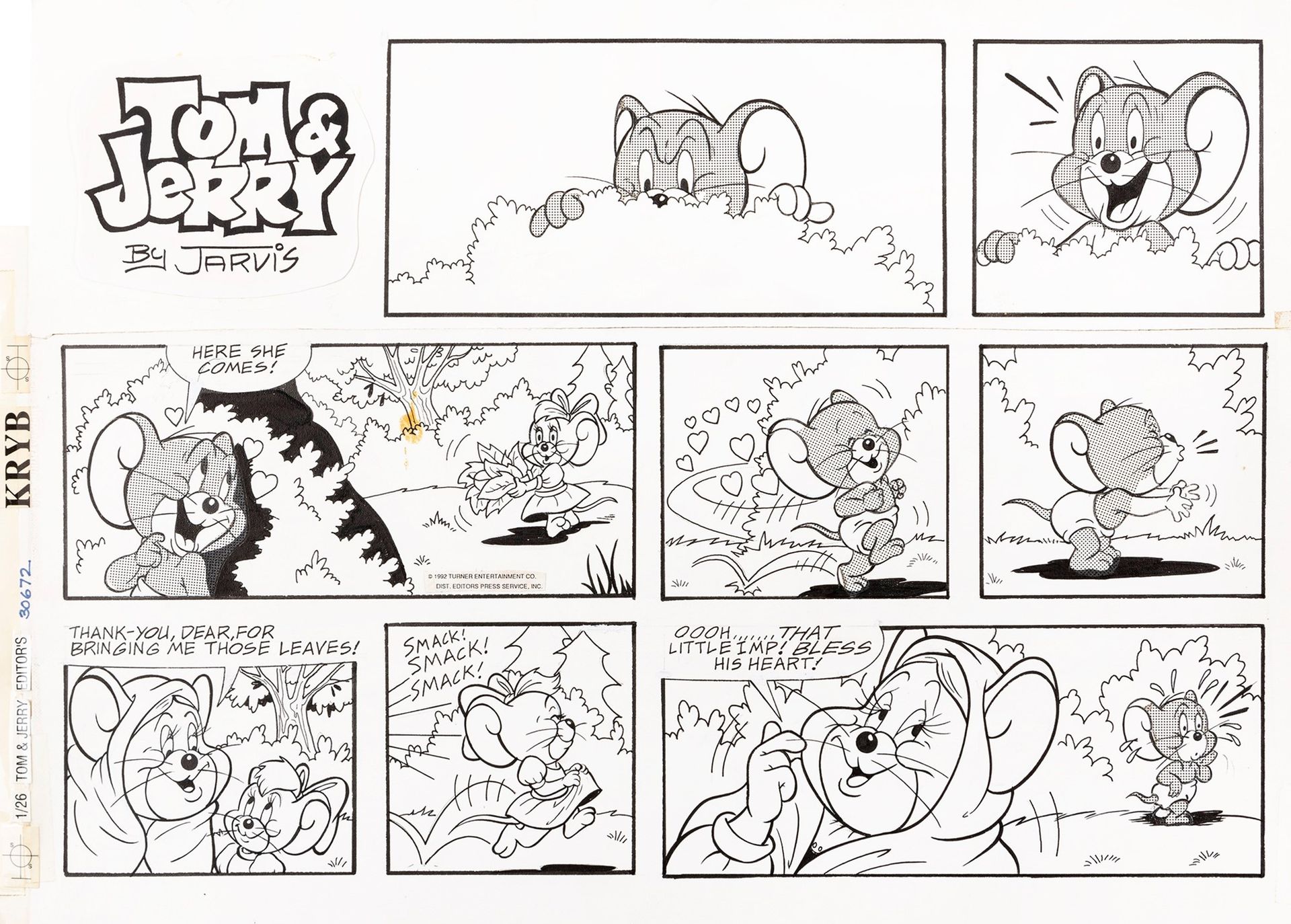 Kelly Jarvis Tom & Jerry, 1992

Bleistift, Tinte und Zipatone auf dünnem Karton
&hellip;