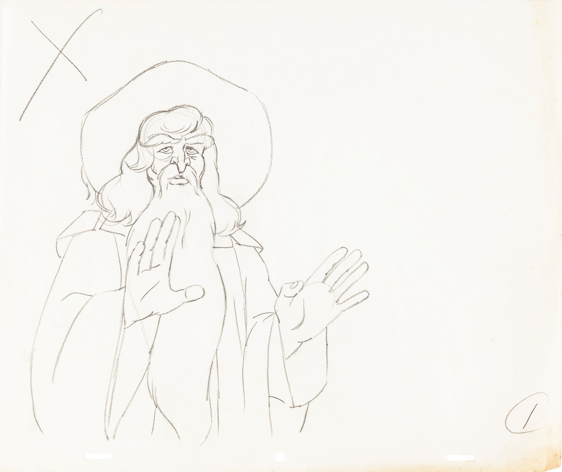 Studio Bakshi 指环王》，1978年

纸上铅笔
31,5 x 27 cm
巴克西工作室为拉尔夫-巴克西执导、幻想电影公司1978年制作的动画片《指&hellip;