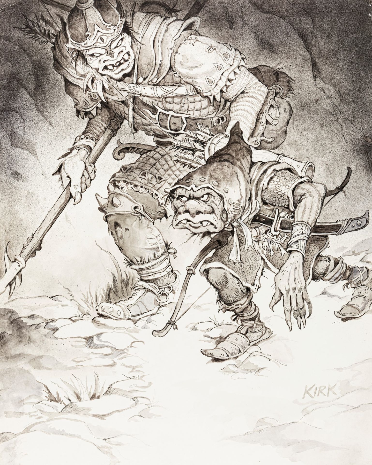 Tim Kirk Two Orcs, 2009

pencil, ink and watercolor on cardboard
48 x 60 cm
Recr&hellip;