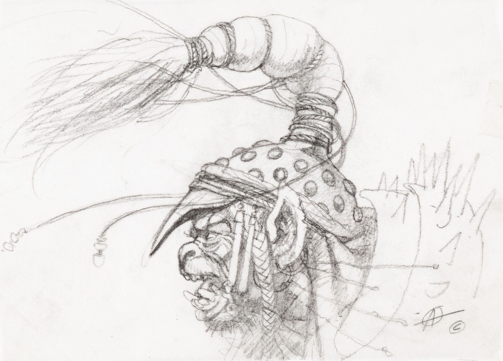 Chris Achilleos Orc Warrior, 1985

pencil on tracing paper
18 x 13 cm
Preliminar&hellip;