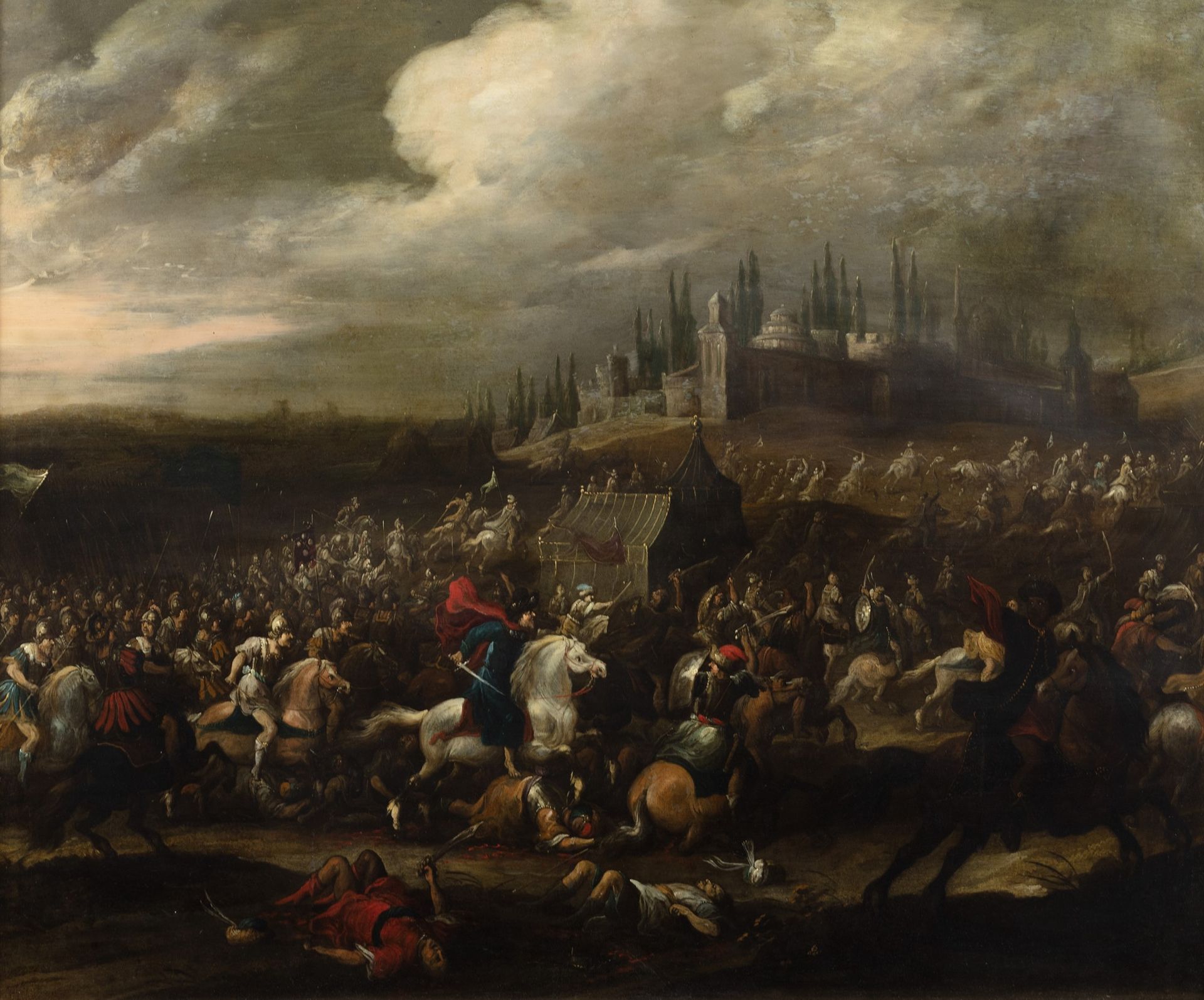 Null Scuola napoletana, secolo XVII - Battle scene

oil on copper
77 x 100 cm


&hellip;