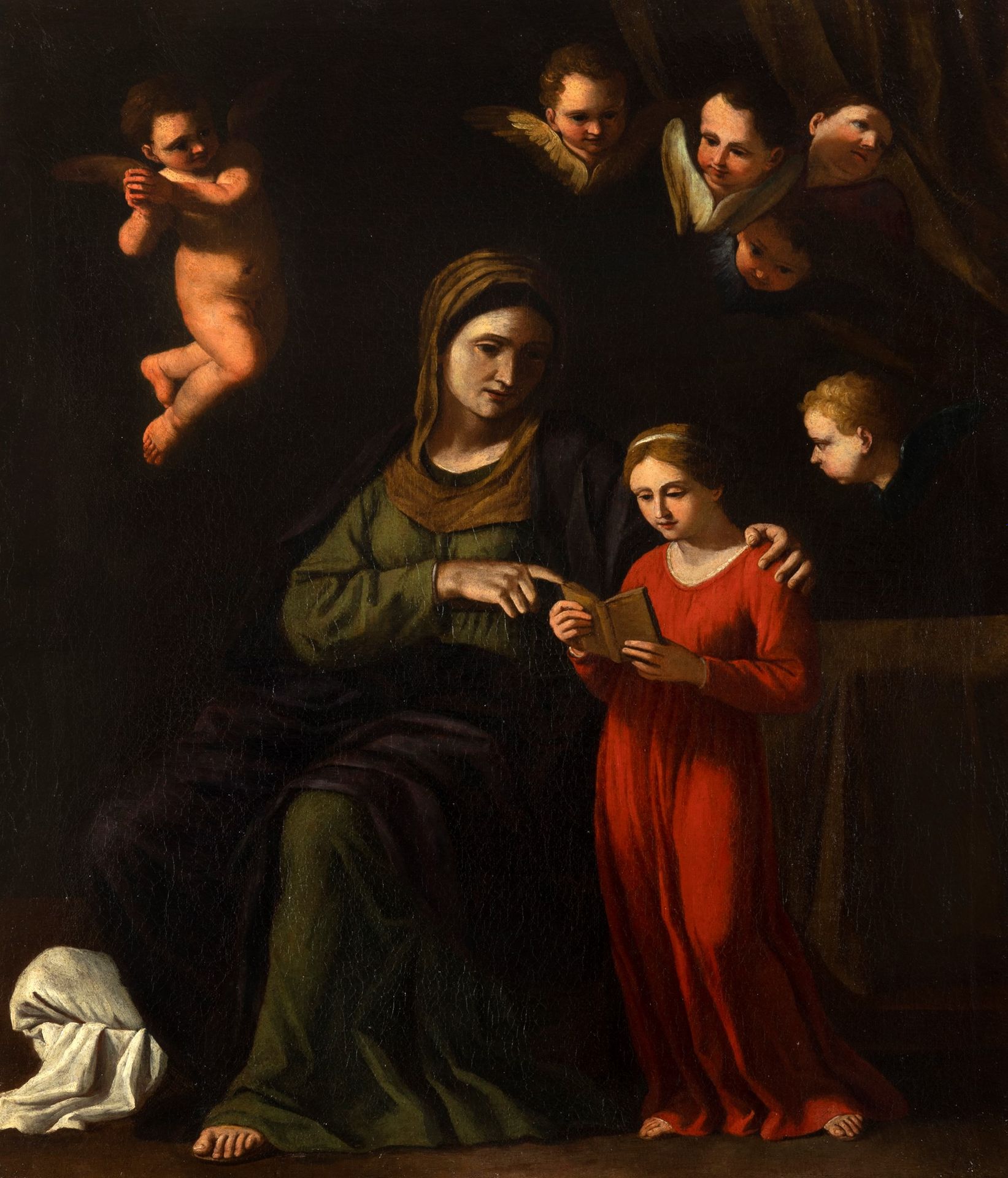 Null Scuola romana, secolo XVII - Educazione della Vergine

olio su tela, senza &hellip;