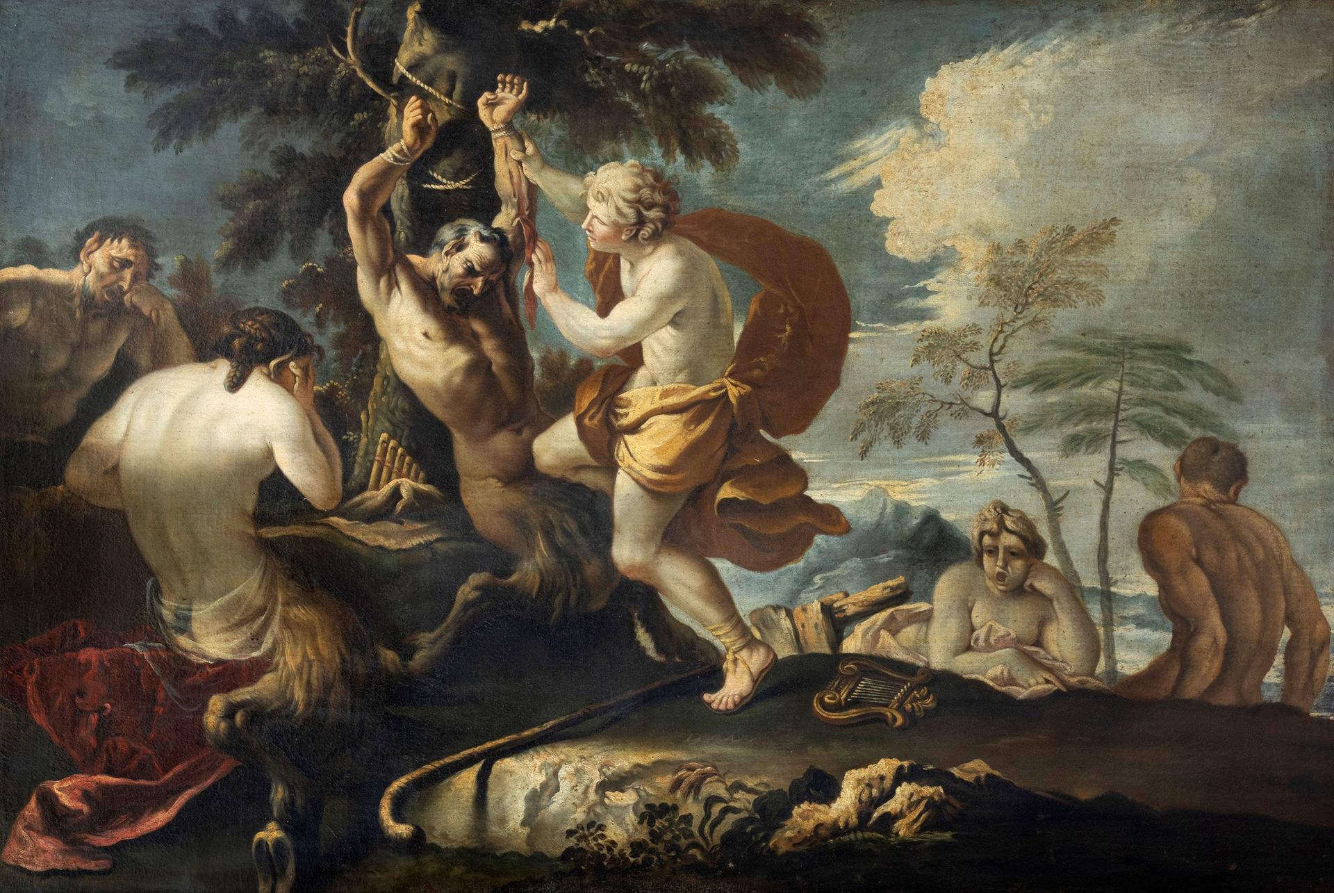 Null Scuola italiana, fine secolo XVII - inizi secolo XVIII - Apollo and Marsyas&hellip;