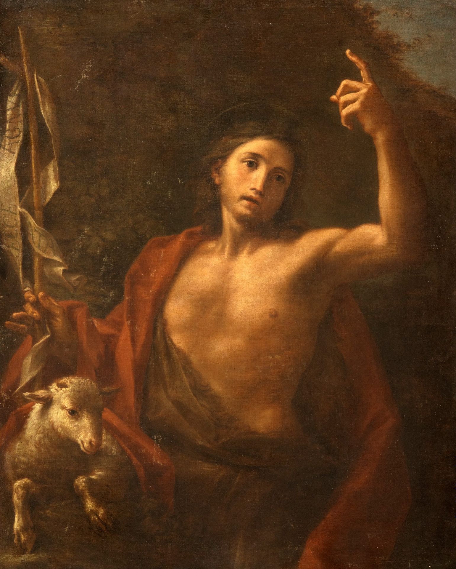 Null 弗朗西斯科-曼奇尼（Sant'Angelo in Vado 1679-Roma 1758）--施洗者圣约翰

布面油画，无框
129 x 104厘米
&hellip;