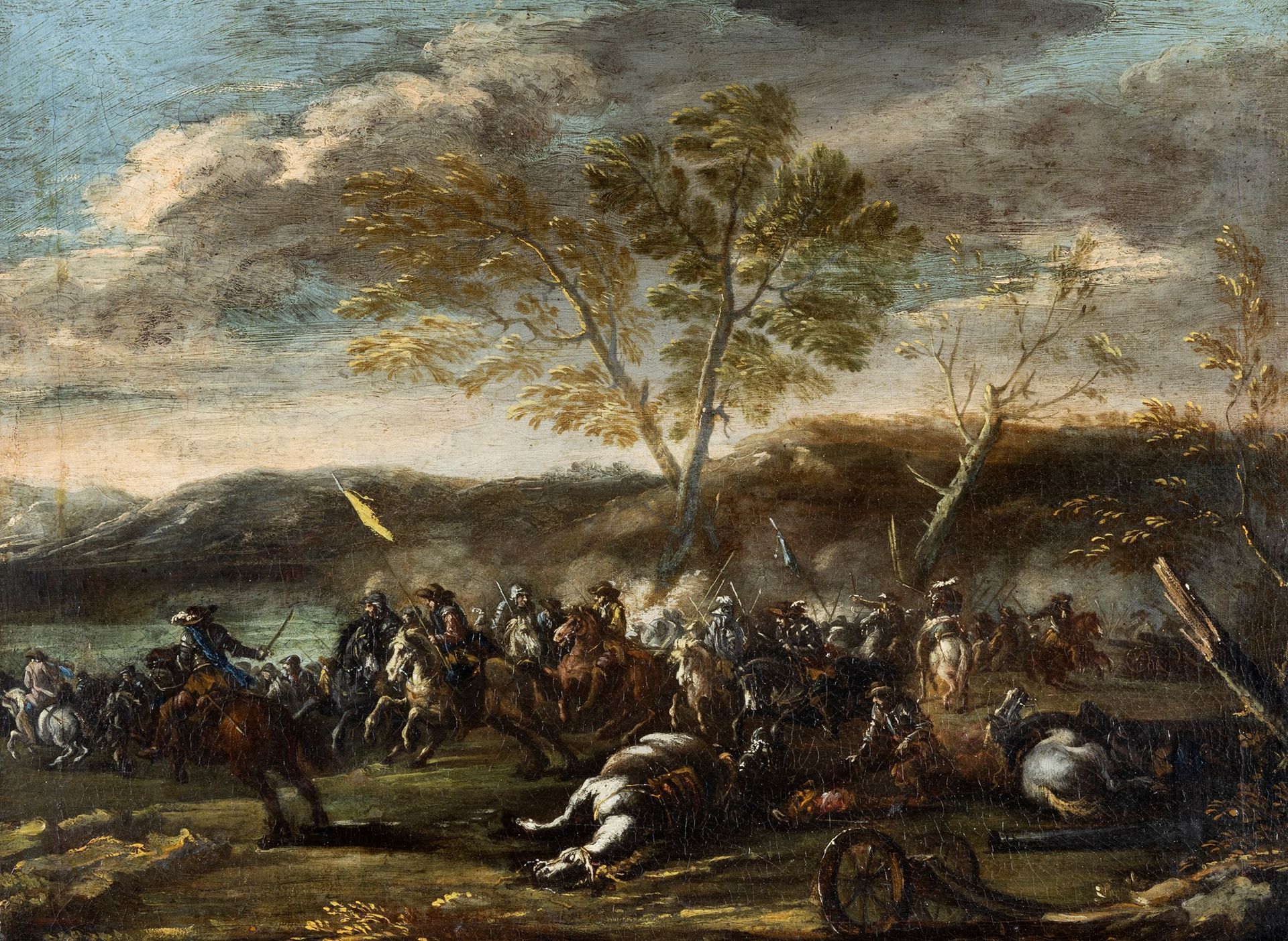 Null Scuola italiana, secolo XVII - Scena di battaglia

olio su tela
38 x 47 cm
