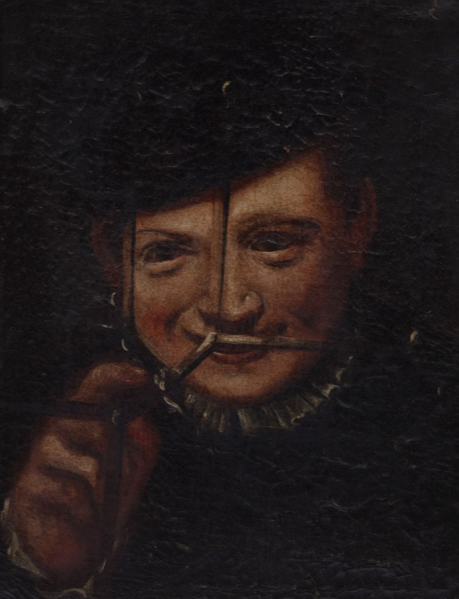 Null Scuola emiliana, secolo XVII - Bildnis eines lachenden jungen Mannes

Öl au&hellip;