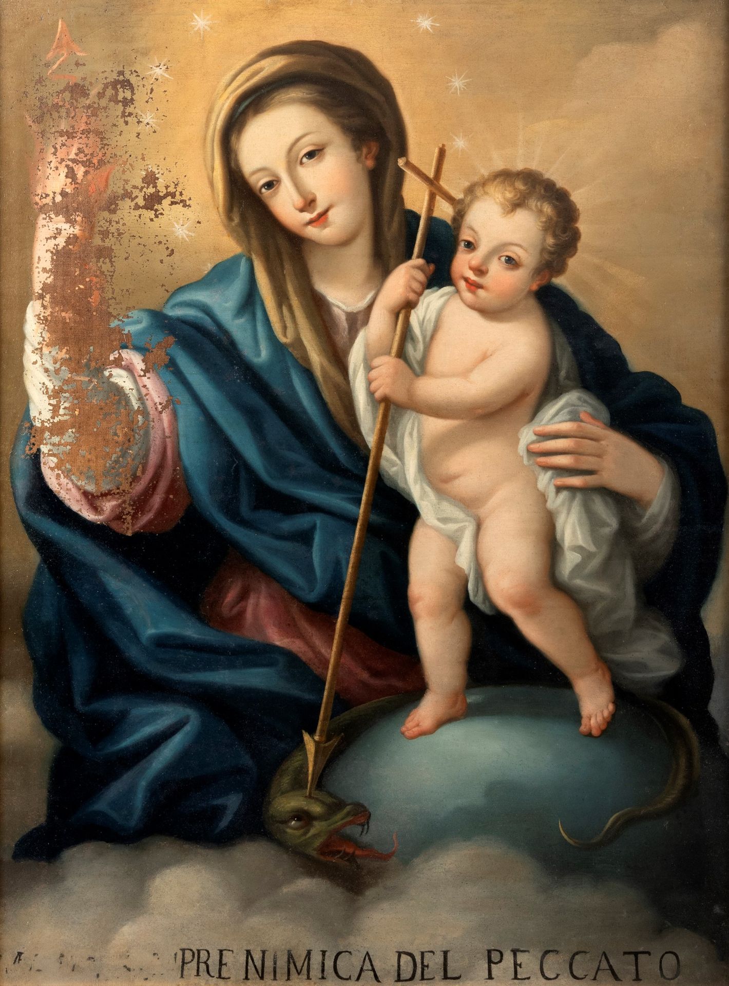 Null Scuola napoletana, secolo XVIII - Madonna mit Kind

Öl auf Leinwand
cm 100 &hellip;