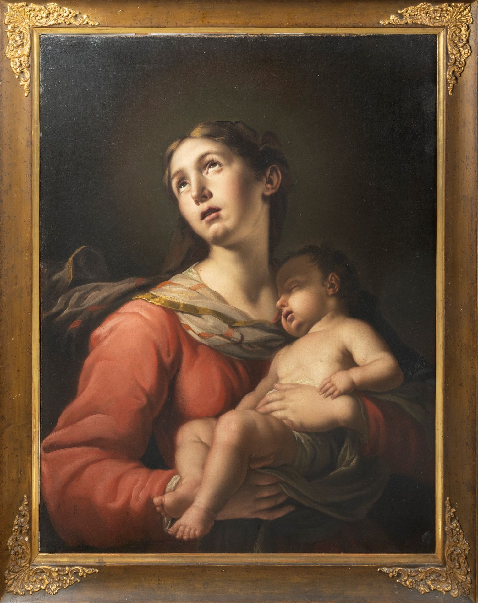 Null Scuola toscana, secolo XVIII - Madonna mit Kind

Öl auf Leinwand
80 x 63 cm