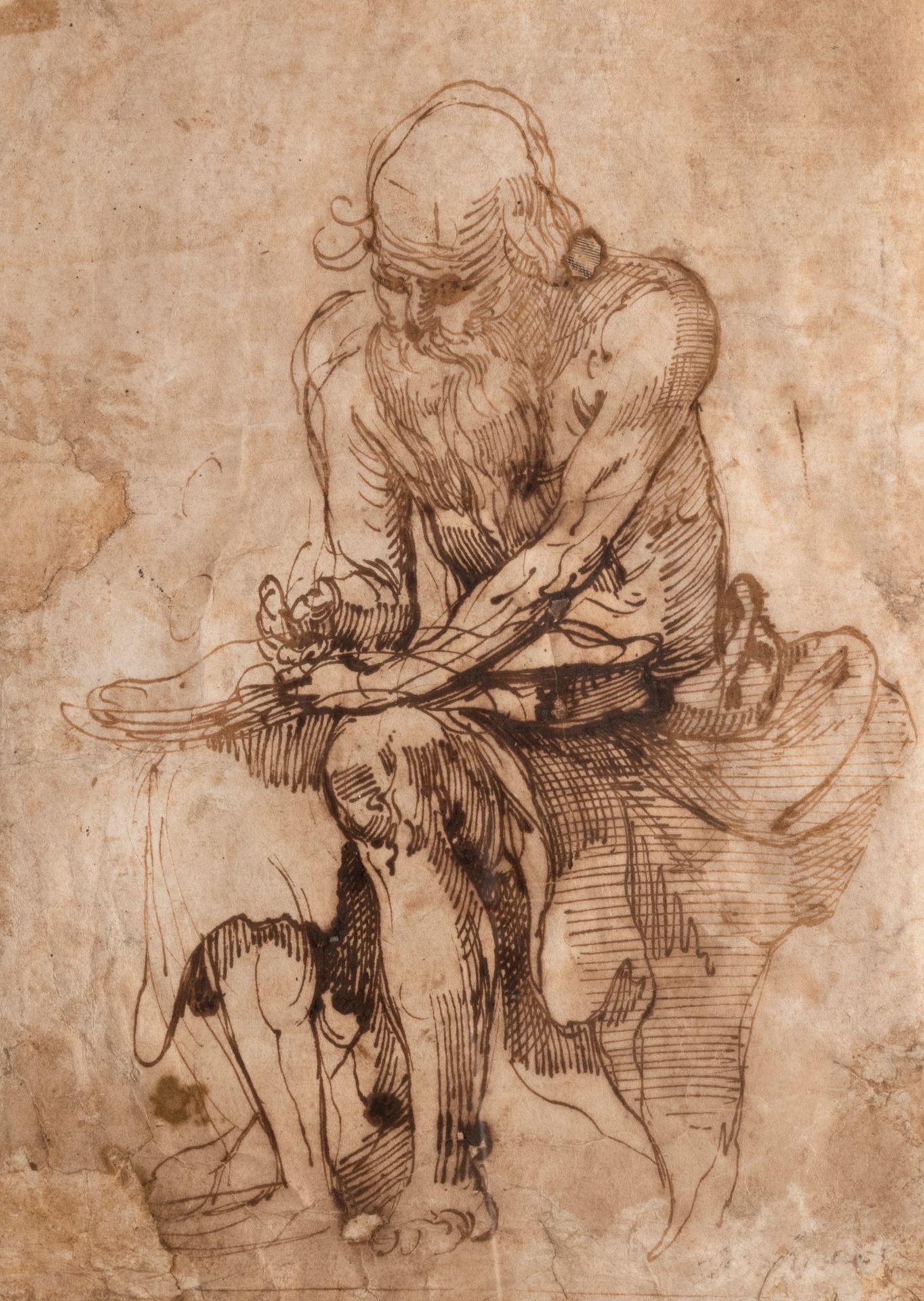 Null Scuola napoletana, secolo XVII - Studio per San Gerolamo

penna e inchiostr&hellip;