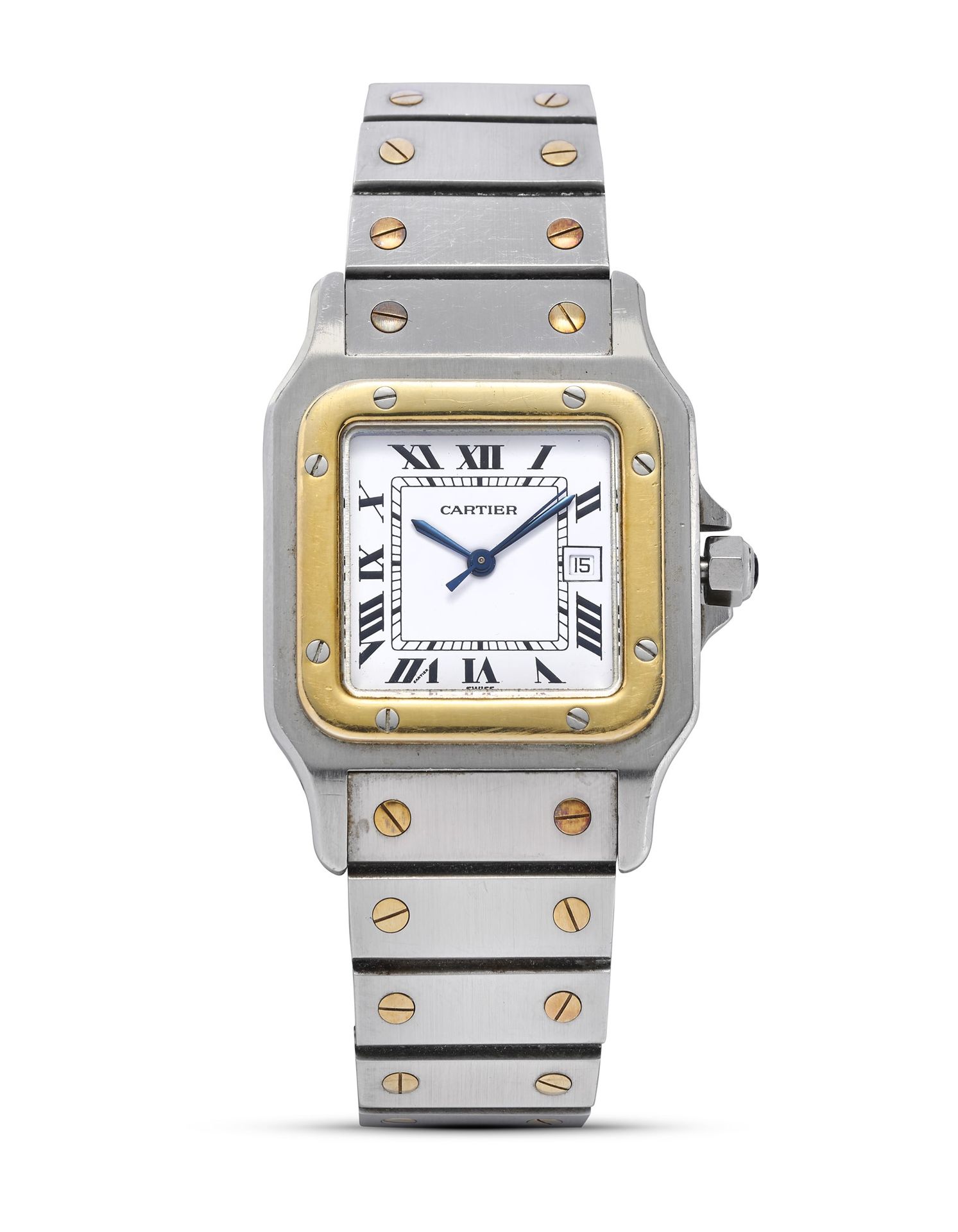 Cartier Cartier Santos, 90s

Stainless steel square case, 18k gold bezel.
White &hellip;