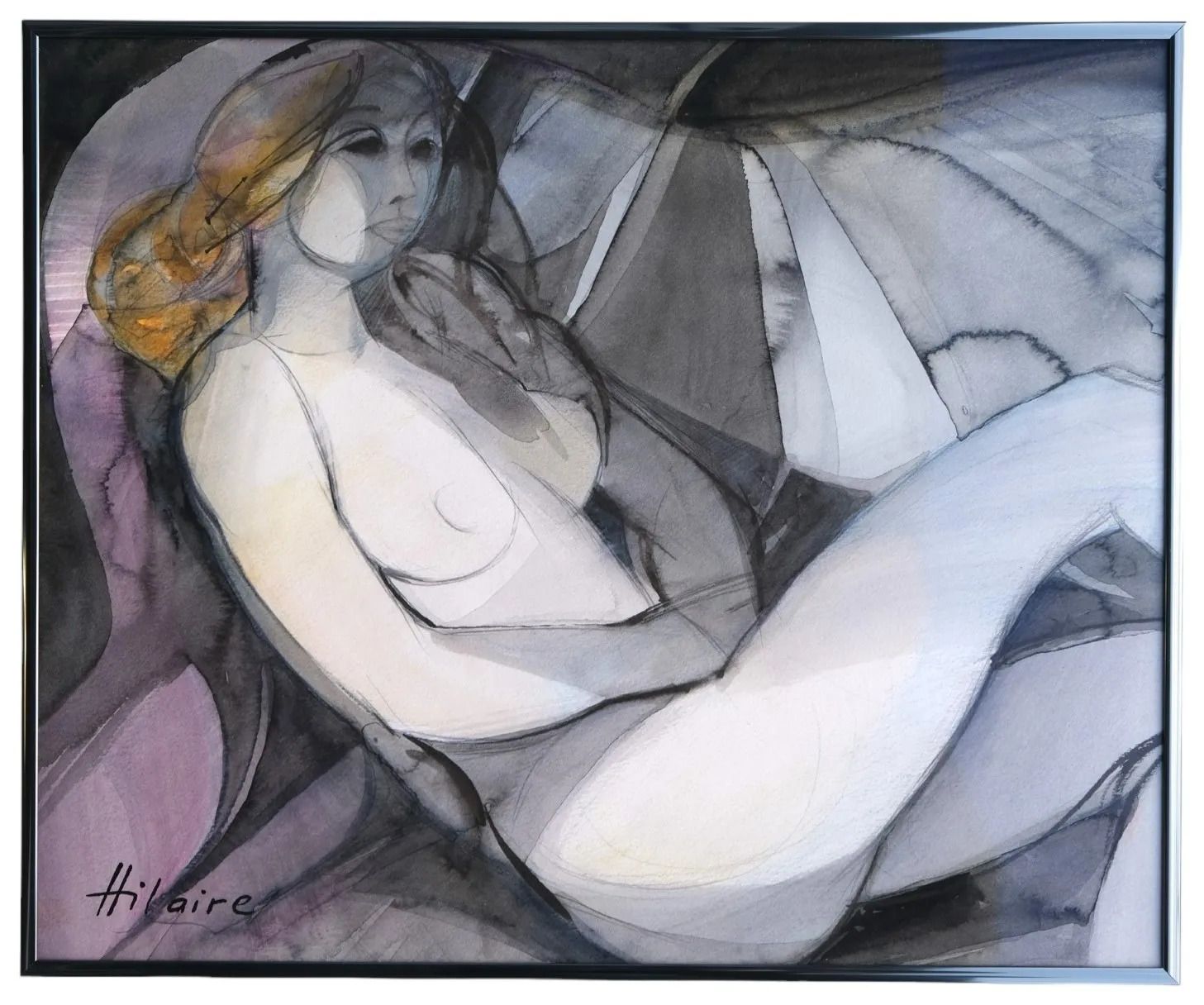 Null HILAIRE Camille (1916-2004). Femme nue. Aquarelle. Signée en bas à gauche. &hellip;