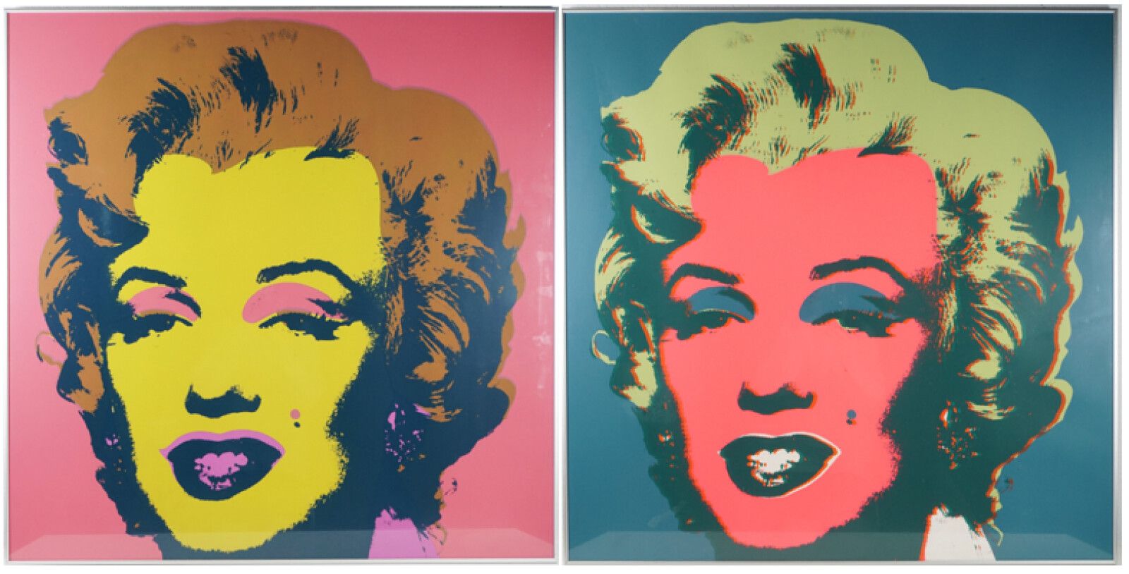 Null D'après Andy WARHOL (1928-1987), "Marilyn Monroe jaune" et "Marilyn Monroe &hellip;
