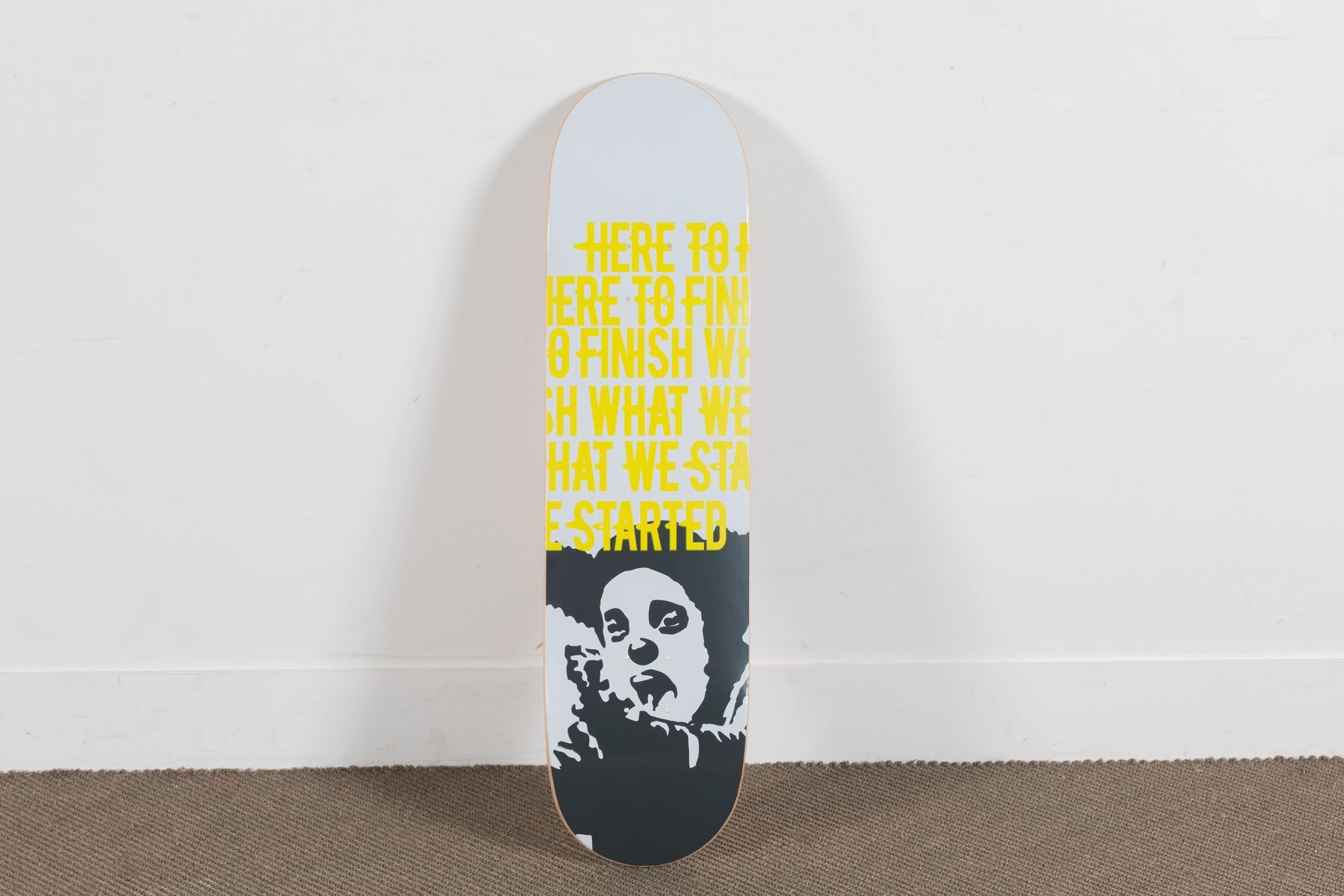 Null BANKSY (after) 

Yellow Manifesto Deck - Clown Skateboards, 2020

Hand silk&hellip;