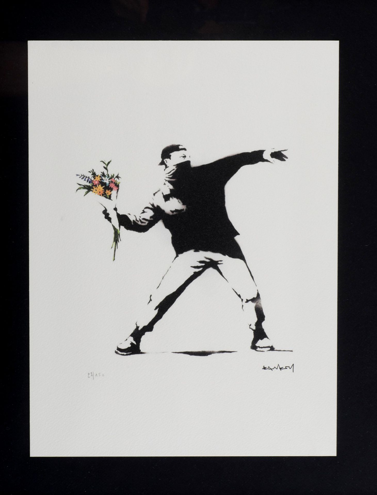 Null BANKSY born in 1974 (after) 

Love in the air/Flower Thrower

Serigraph sig&hellip;