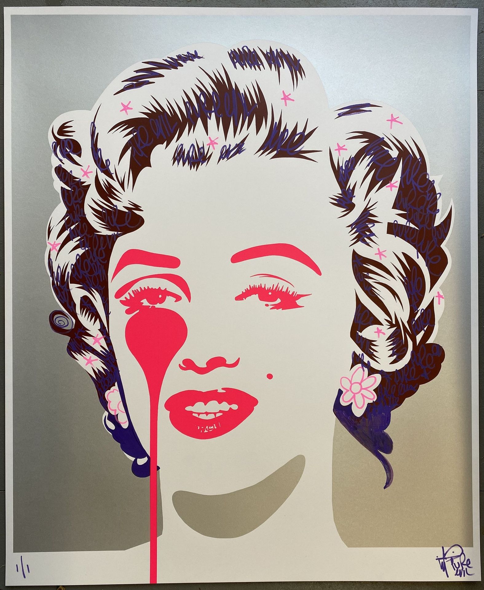 Null PURE EVIL

Marilyn, 2020

Hand enhanced print on 330grs Fregoni paper, sign&hellip;