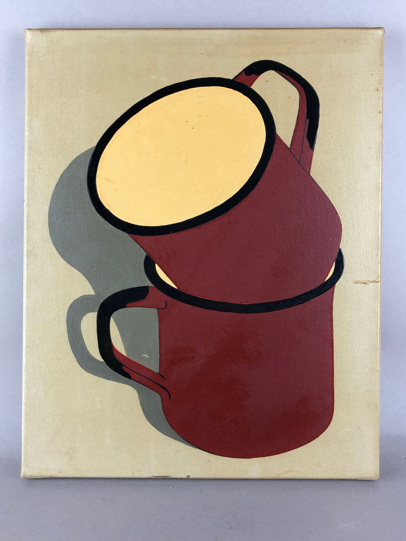 Null Francis ROUX 

Red Negative - 2 cups, 77. 

Oil on canvas signed, titled an&hellip;