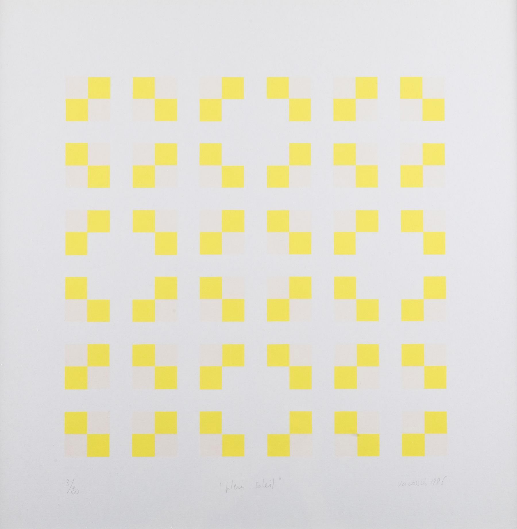 Null Marie-Thérèse VACOSSIN 

Plein soleil, 1986. 

Litografia firmata, titolata&hellip;