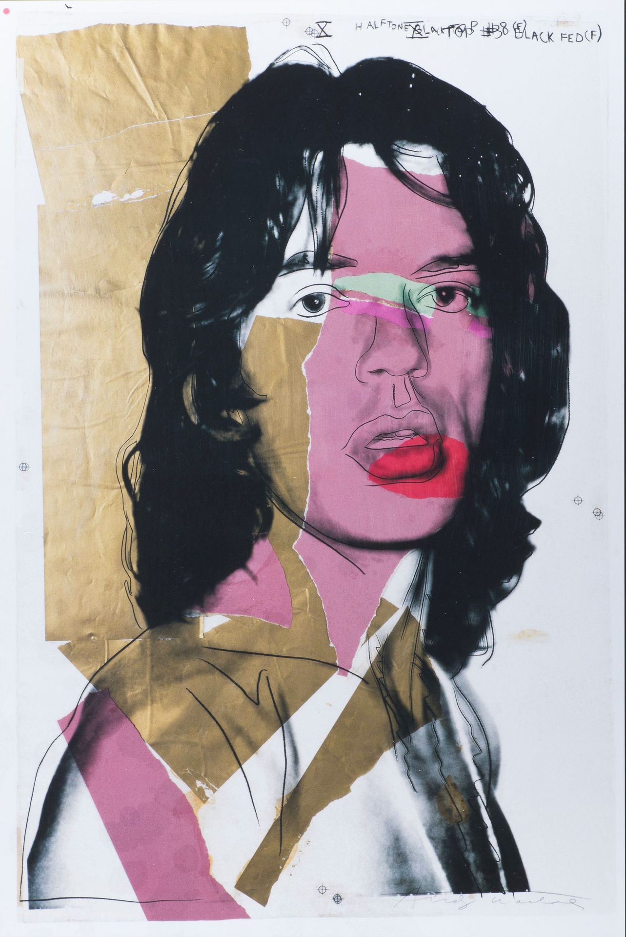 Null Andy WARHOL 

Mick Jagger, 1975. 

In der Platte signierte Serigraphie. MUM&hellip;