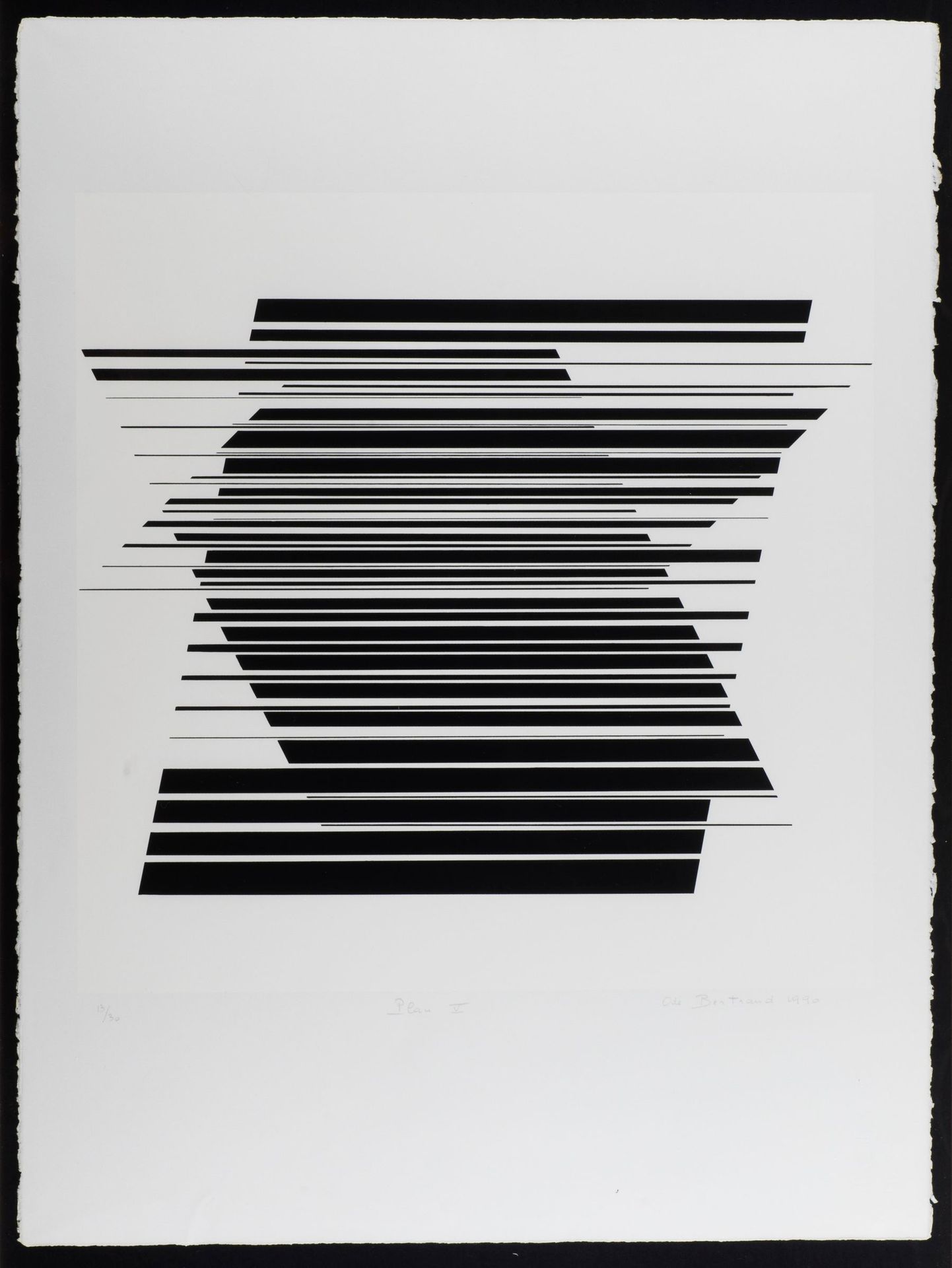 Null Bertrand ODE 

Plan V, 1990. 

Lithographie signée et numérotée 13/30. Edit&hellip;