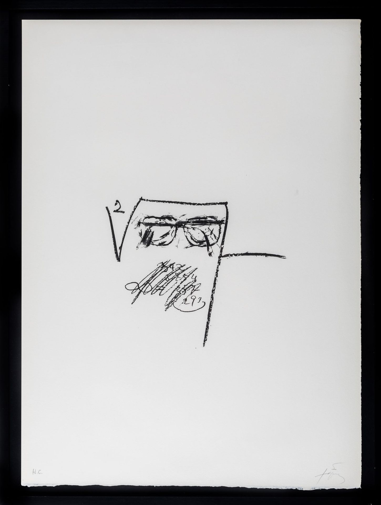 Null Antoni TAPIES 

Llambrec 6, 1975. 

Lithograph signed and numbered H.C. In &hellip;