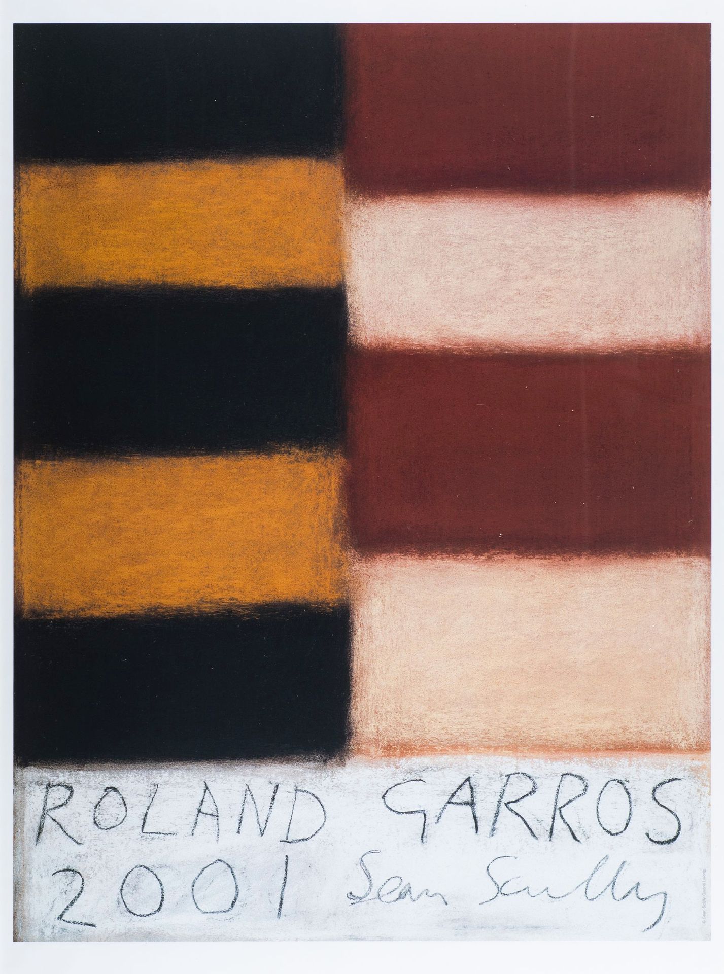 Null Sean SCULLY 

Roland Garros, 2001.

Poster lithograph signed in the plate. &hellip;