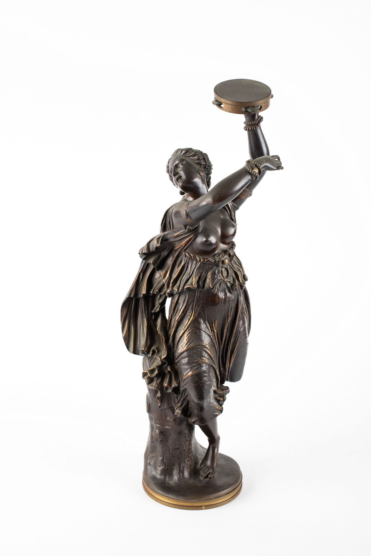Null Jean-Baptiste CLESINGER, 1814-1883
Zingara
Bronze à patine brune et rehauts&hellip;