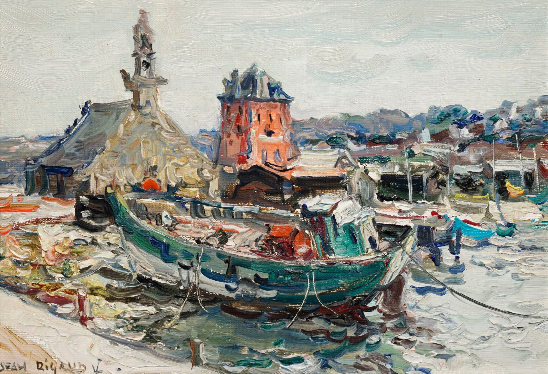 Null Jean RIGAUD, 1912-1999
Le port de Camaret
huile sur toile, signée en bas à &hellip;