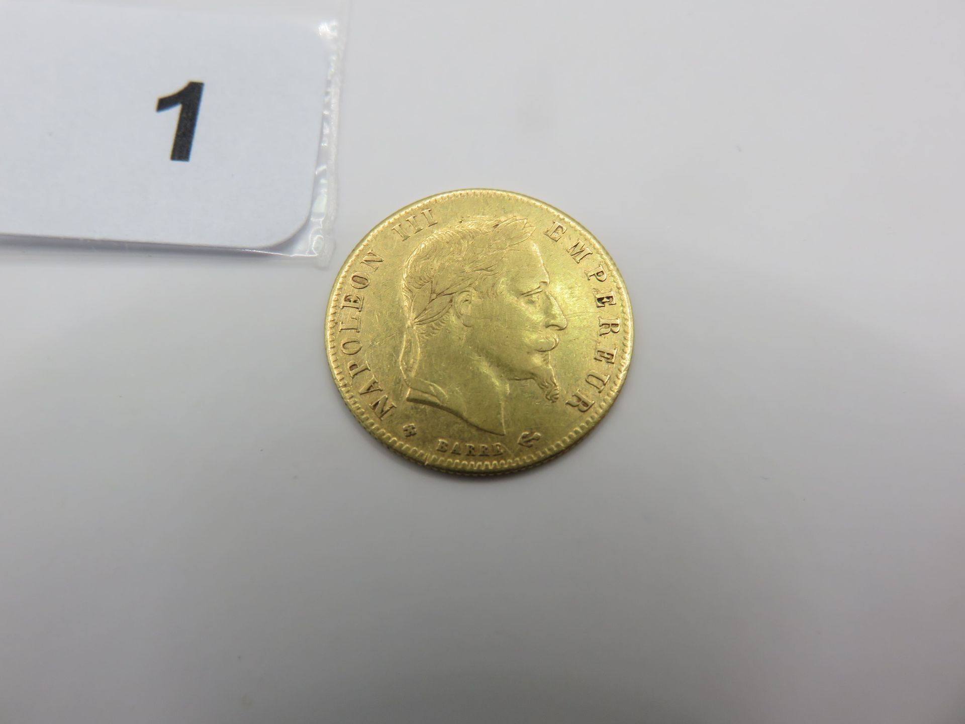 Null Monnaie or - France - 5 Francs Napoléon III tête laurée 1862 BB Strasbourg &hellip;