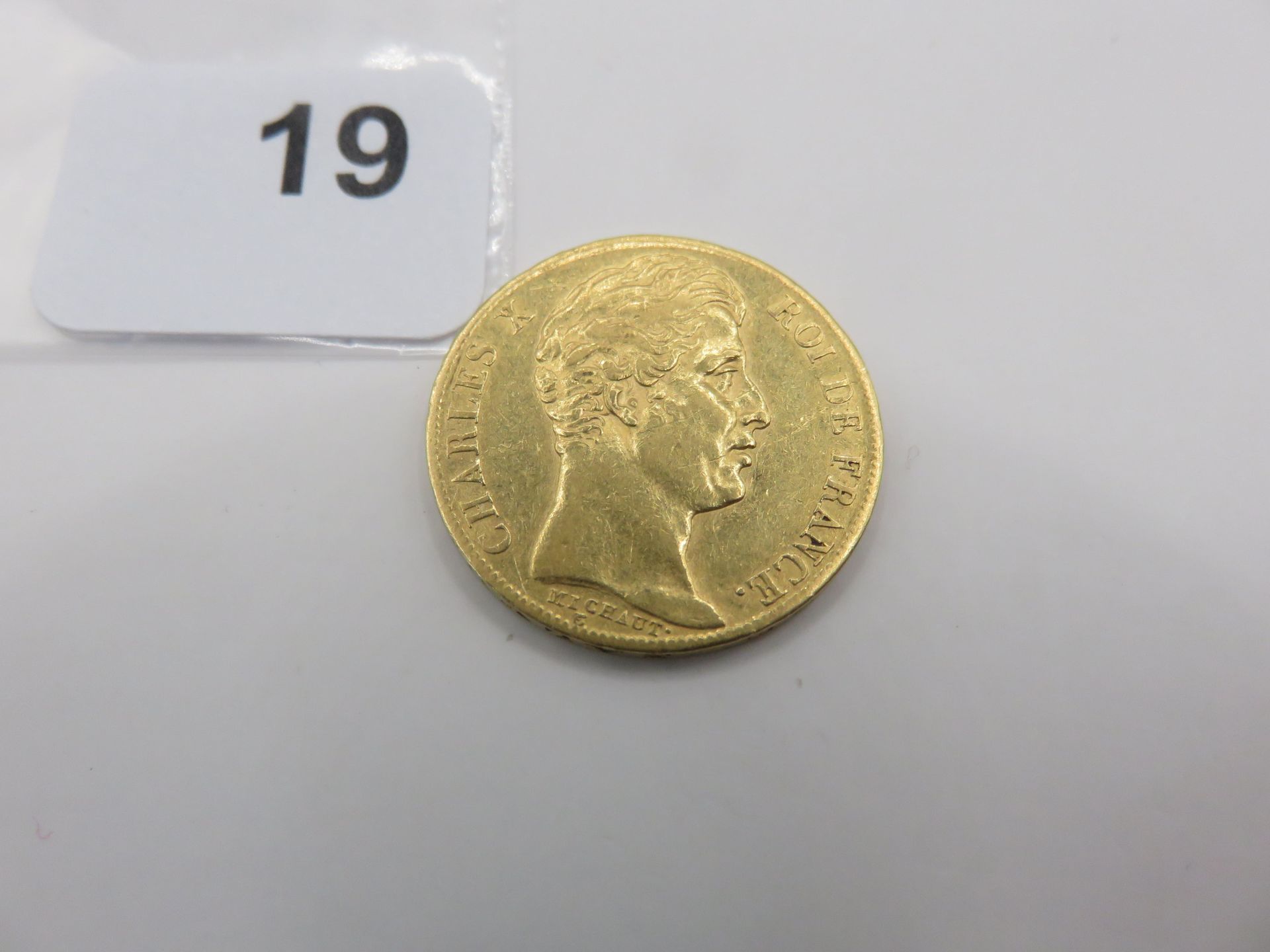 Null Monnaie or - France - 20 Francs Charles X (663 764 ex., 6,42 g) TTB à +