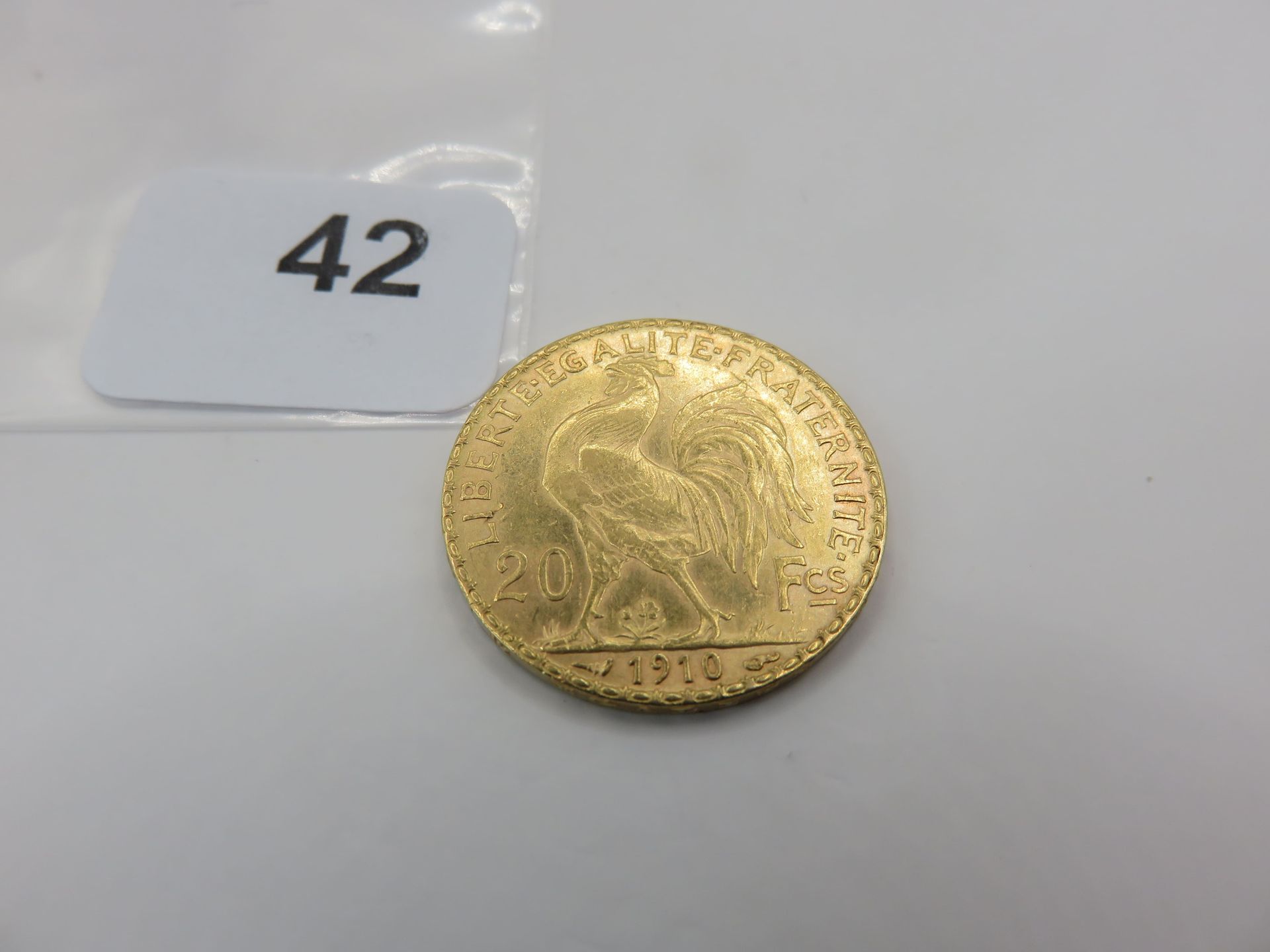 Null Monnaie or - France - 20 Francs Coq 1910 TTB+ à SUP