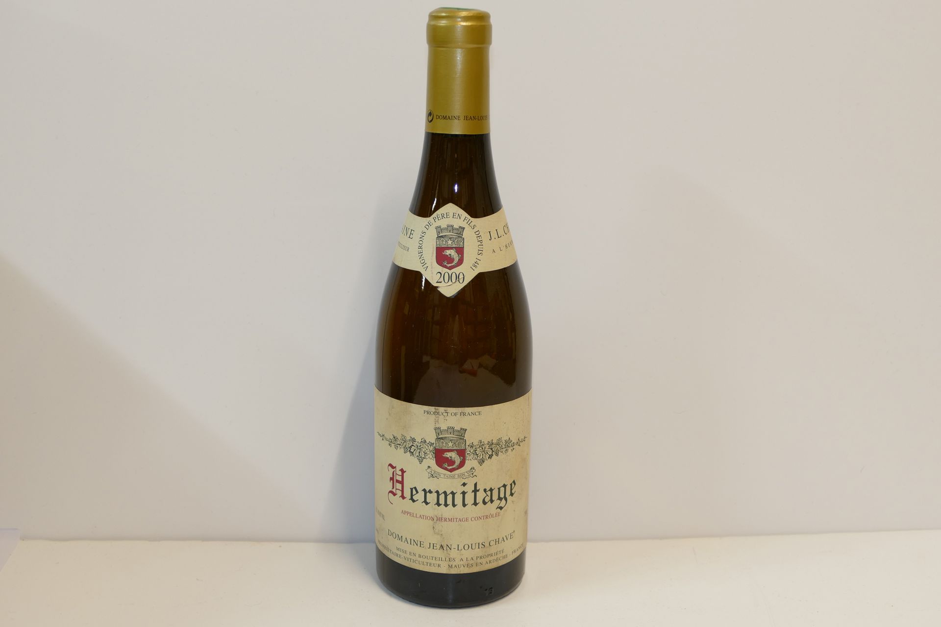 Null 1 Btle Hermitage white 2000 Domaine Jean-Louis Chave slightly dirty collar &hellip;